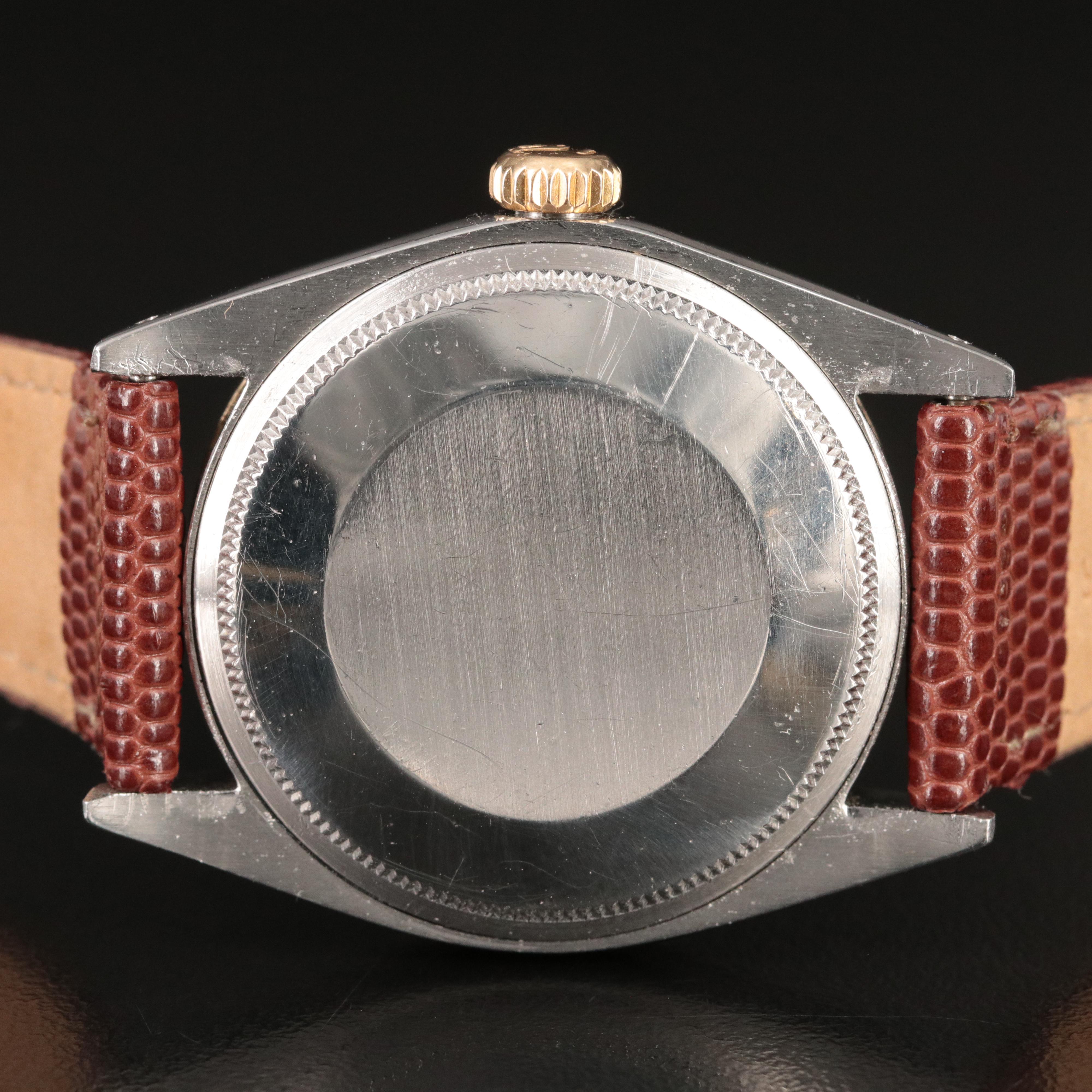 1972 Rolex Oyster Perpetual Date 18K Gold Steel 34MM Watch