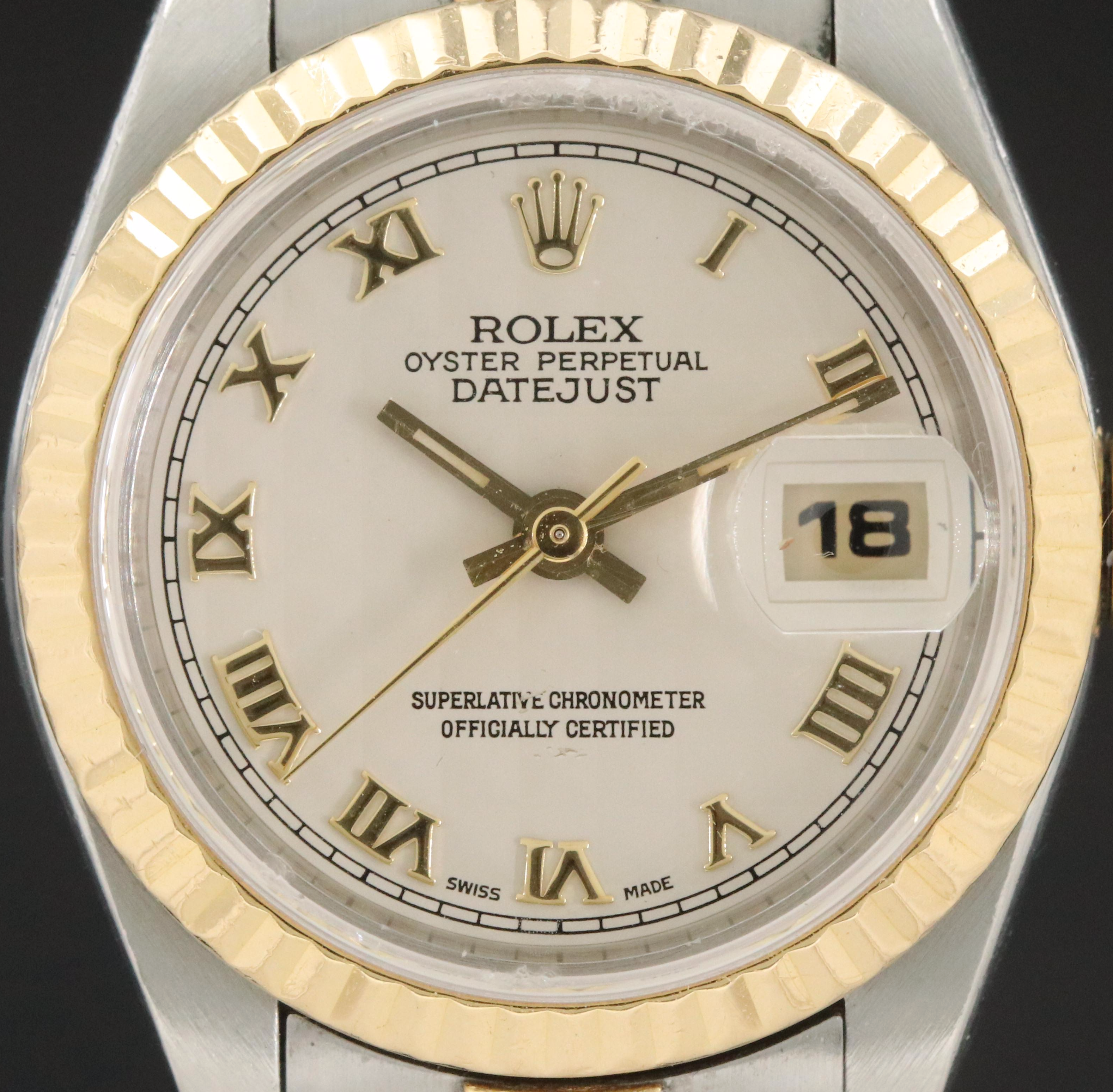 1997 Rolex Datejust Pyramid Dial 26MM Two-Tone Automatic Watch