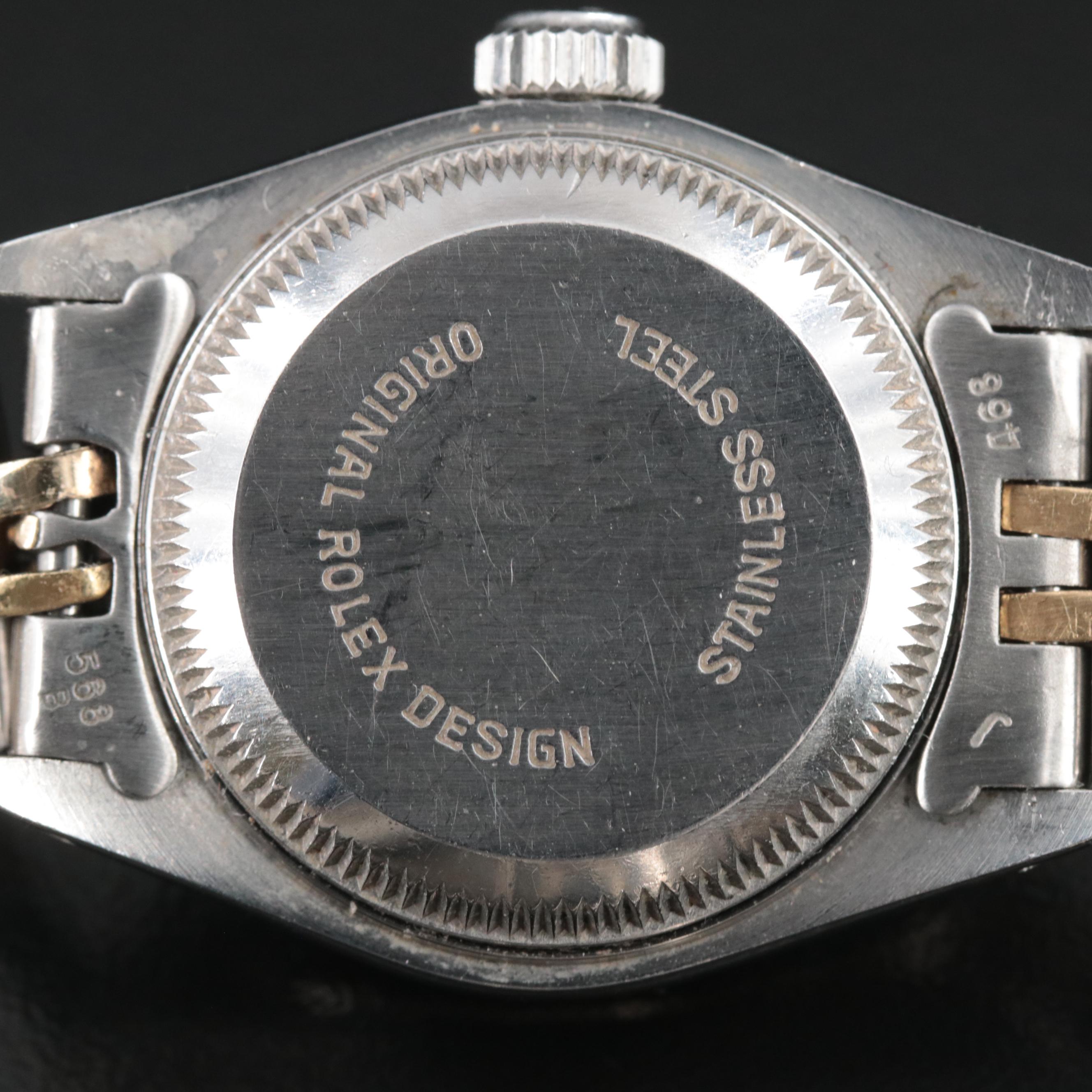 1989 Rolex Custom Diamond Mother-of-Pearl Dial Datejust Watch