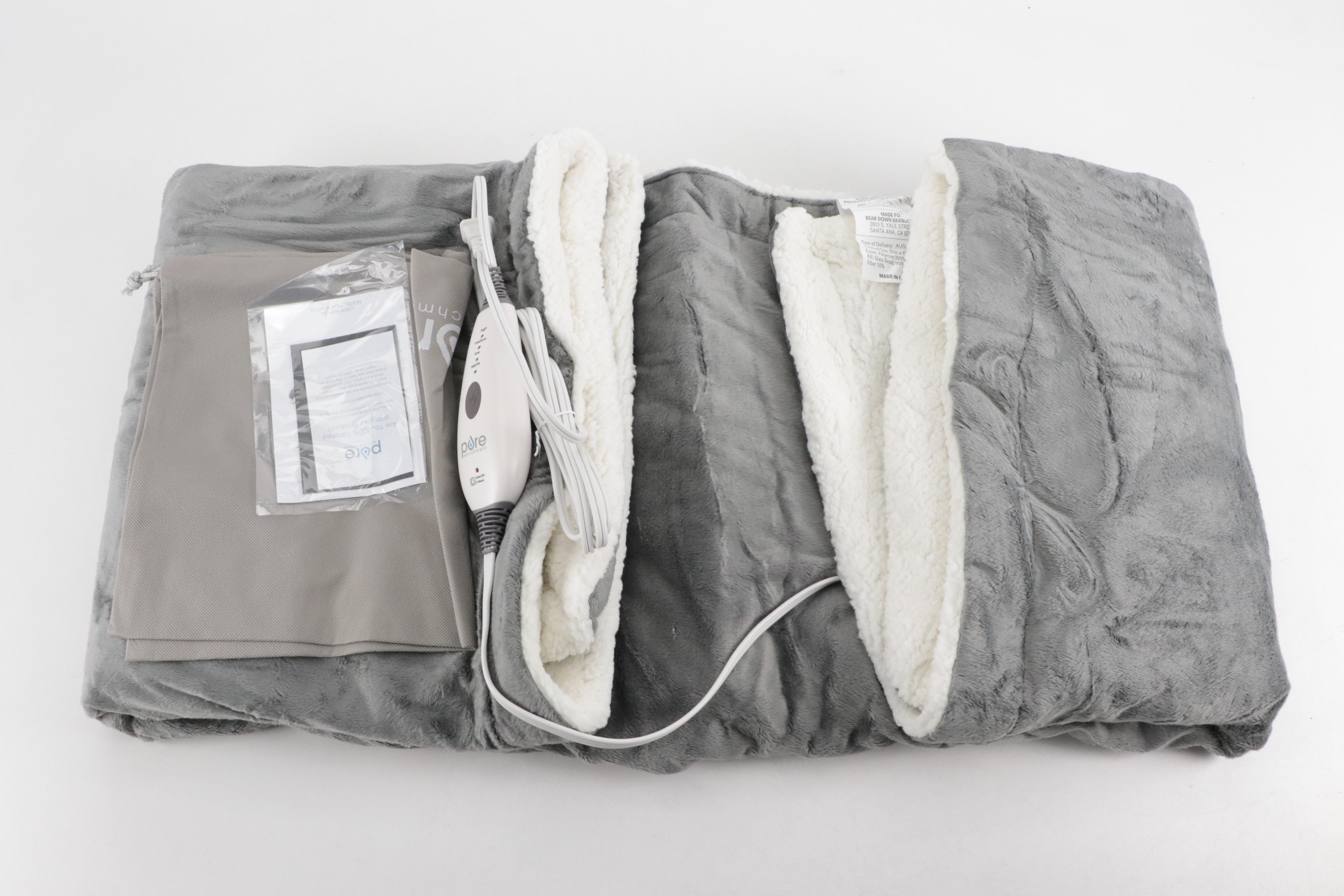 Pure Enrichment Heated Weighted Throw Blanket Everything But The House