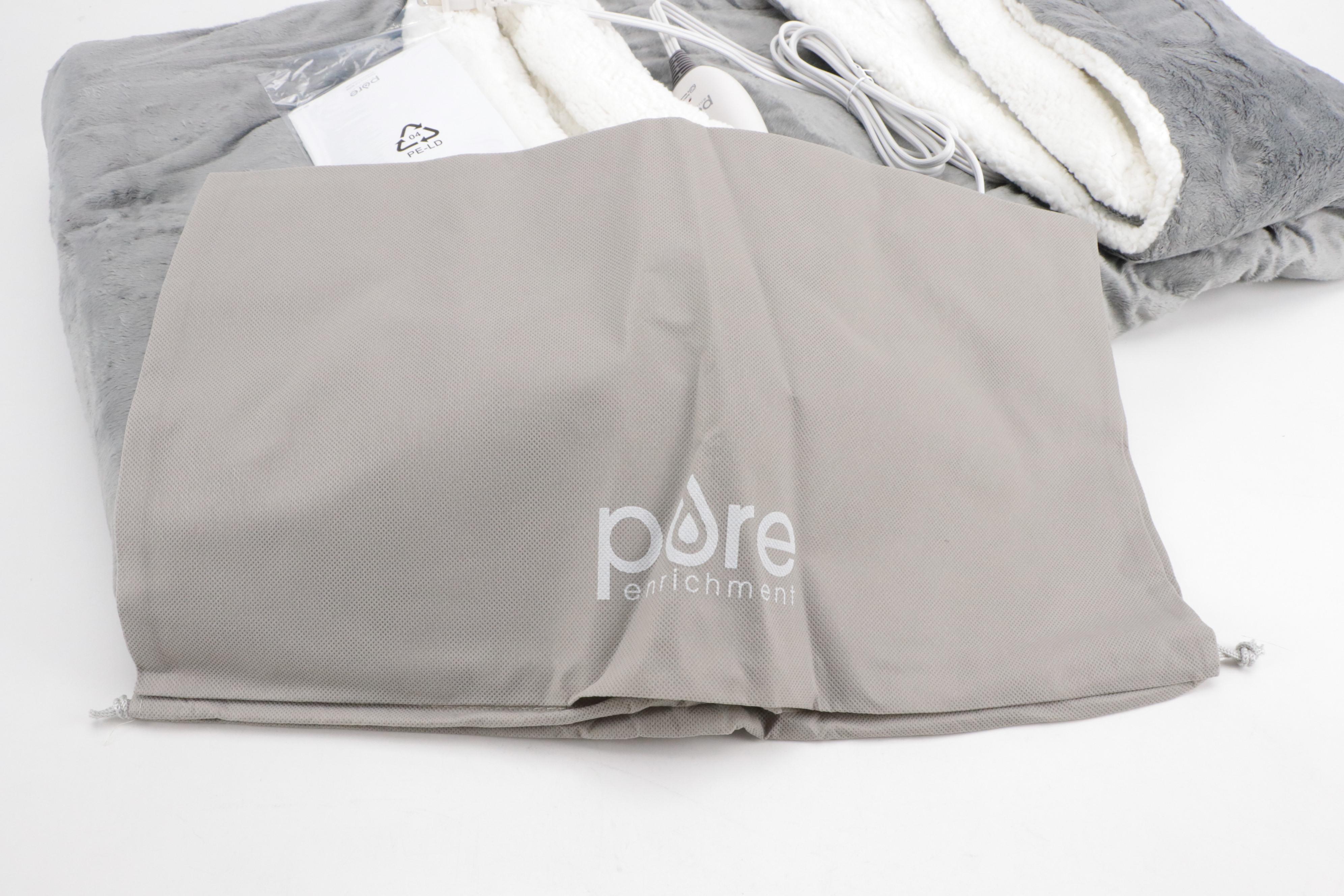 Pure Enrichment Heated Weighted Throw Blanket