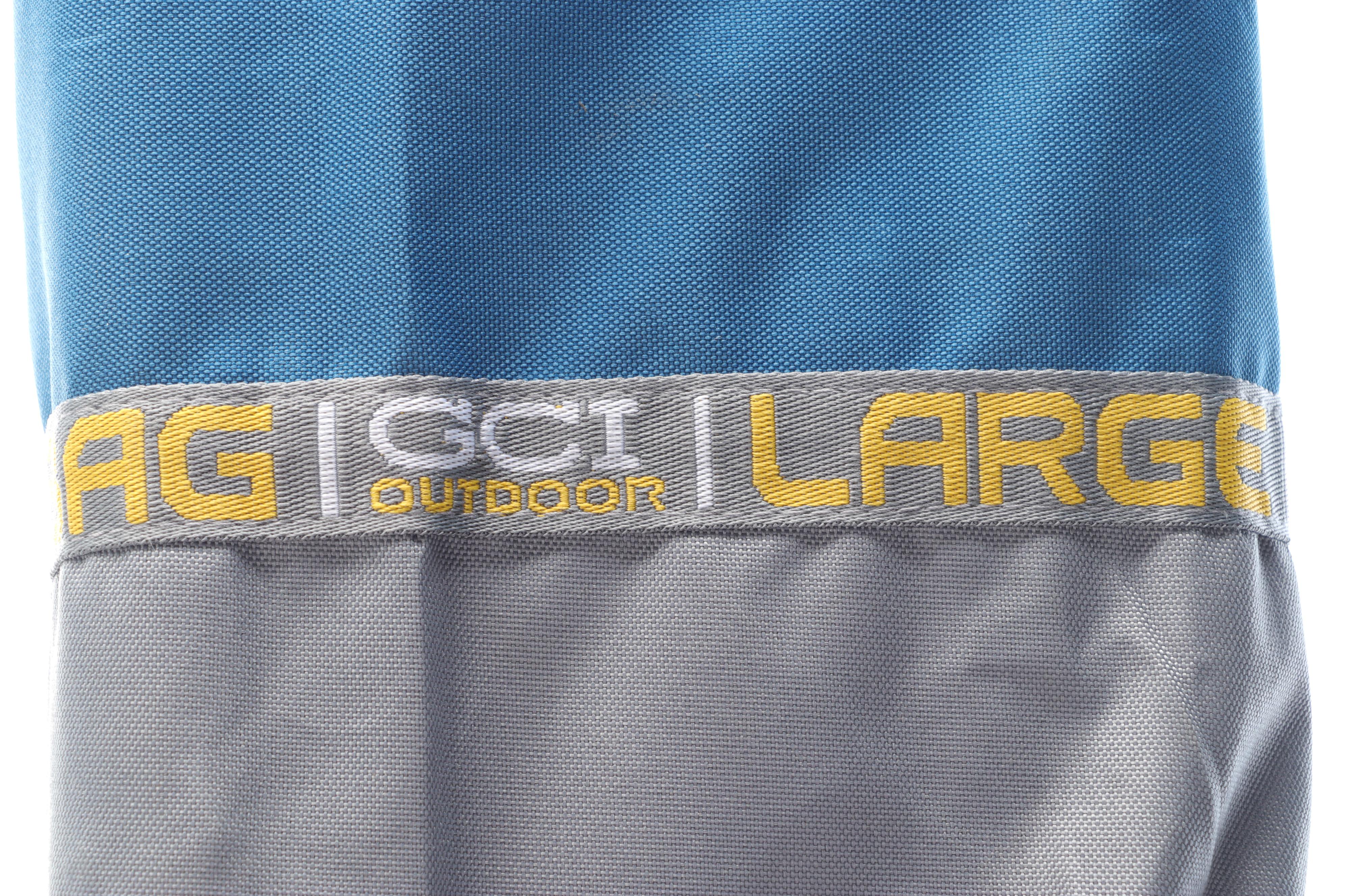 Outdoor SunShade Rocker Camp Chair in Neptune Blue