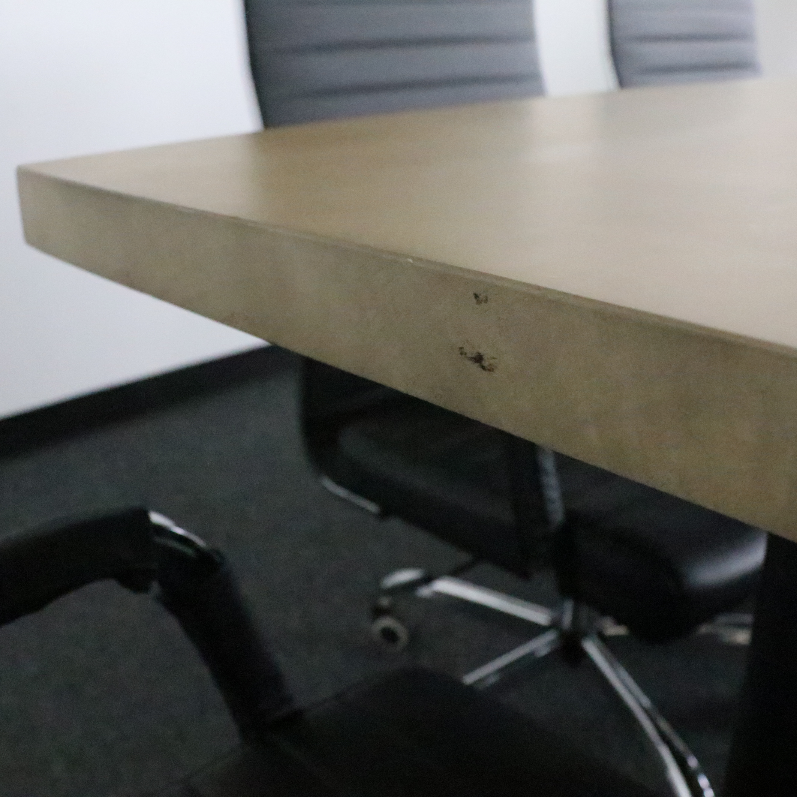 Contemporary Office Conference Table and Six Chairs