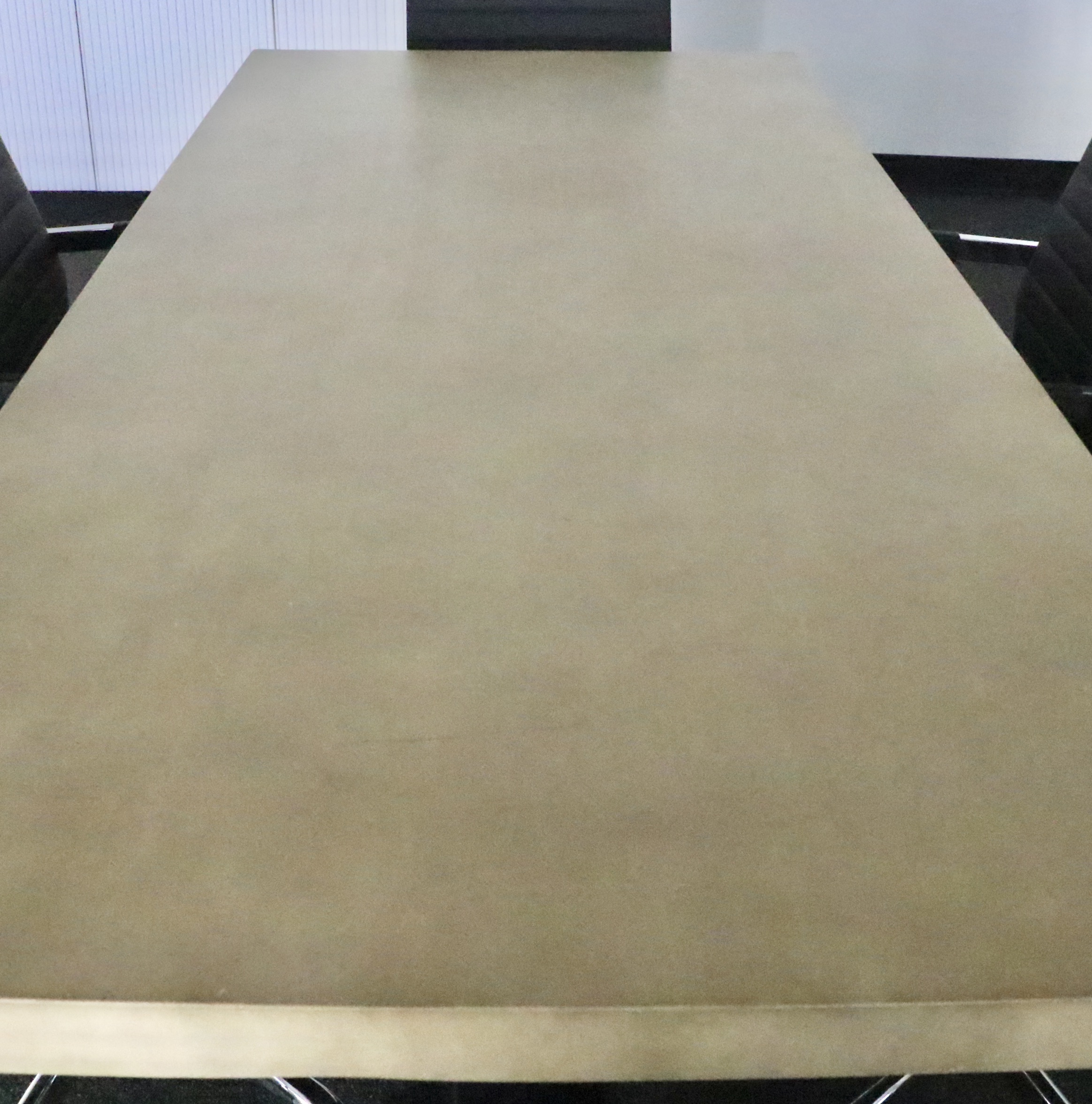 Contemporary Office Conference Table and Six Chairs