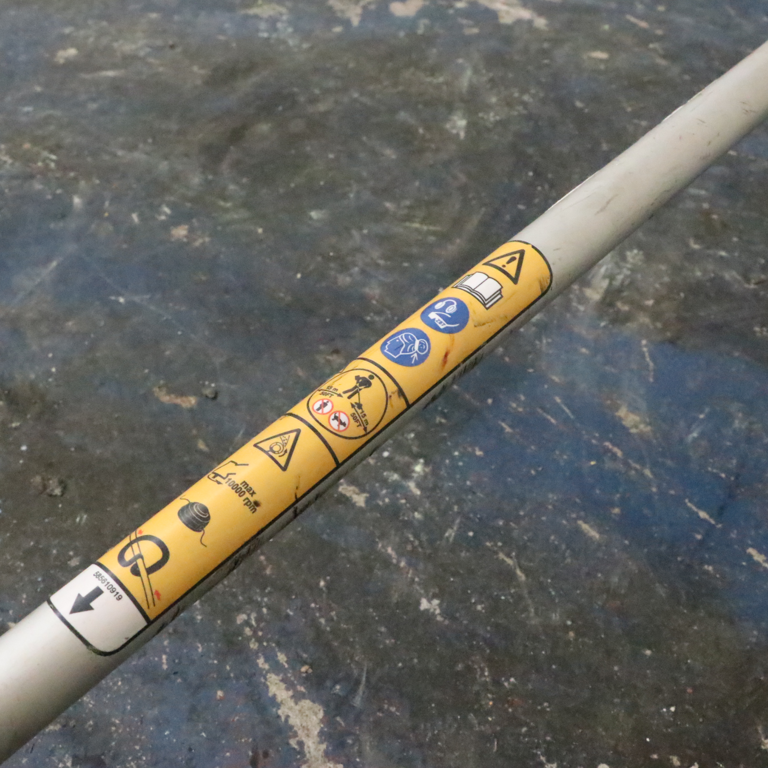 Truper Wheelbarrow With Husqvarna Gas-Powered String Trimmer