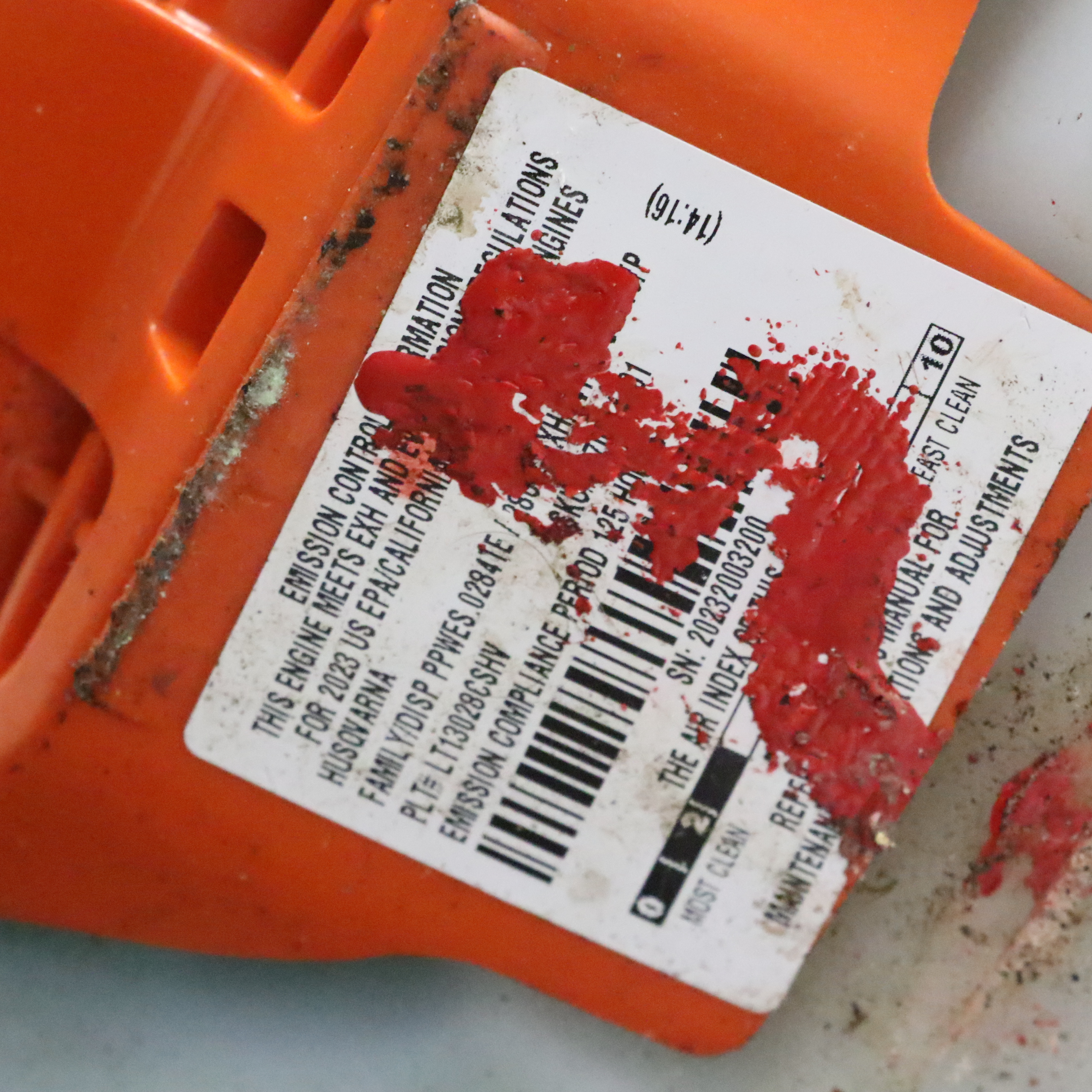 Truper Wheelbarrow With Husqvarna Gas-Powered String Trimmer