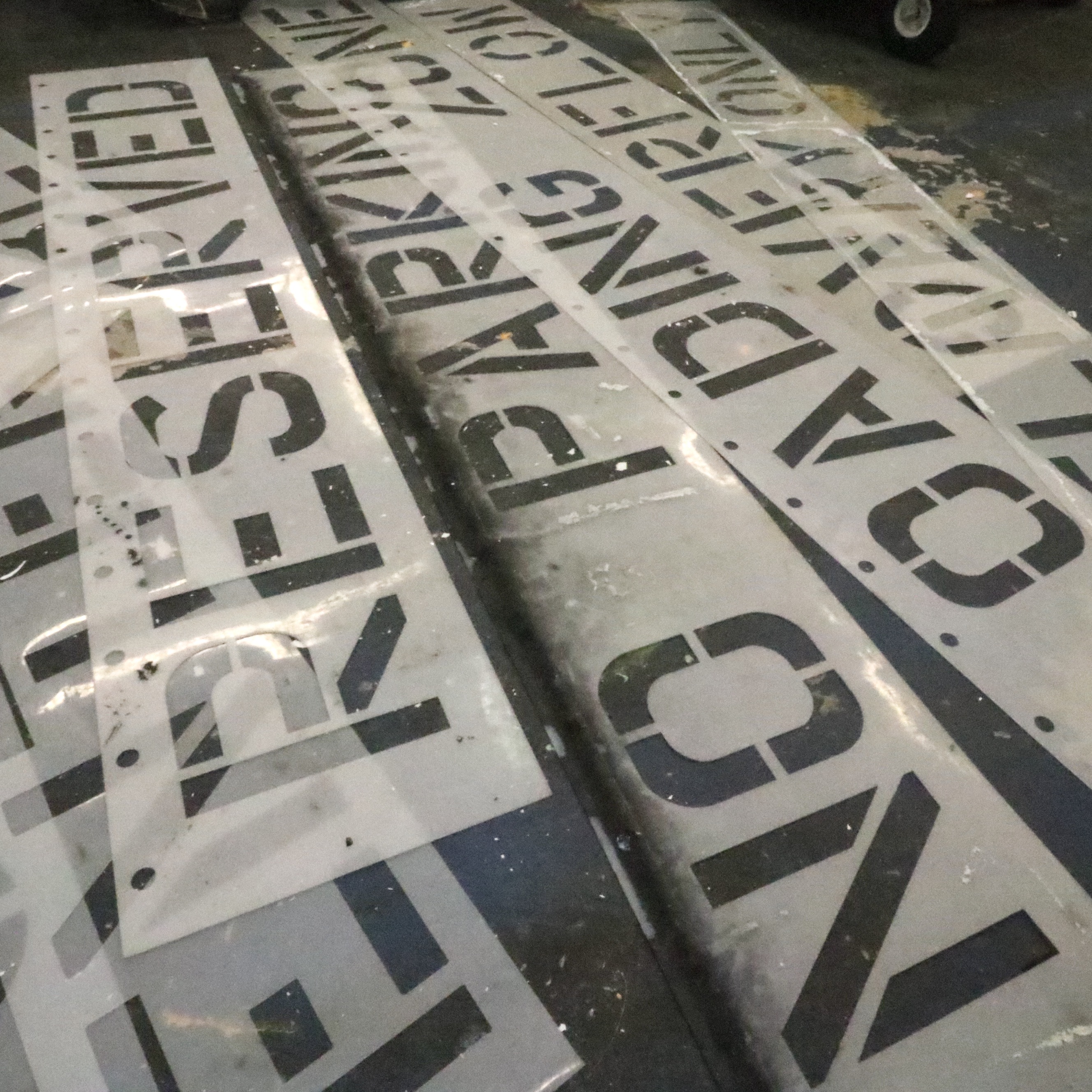 Asphalt Pavement Stencils