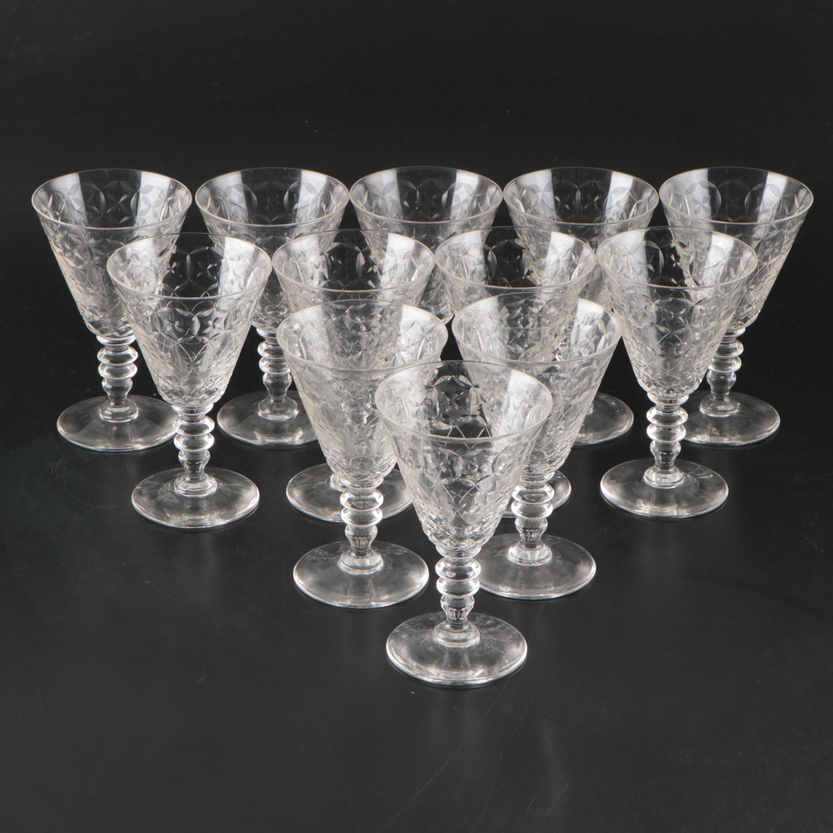 Cut Glass Water Goblets
