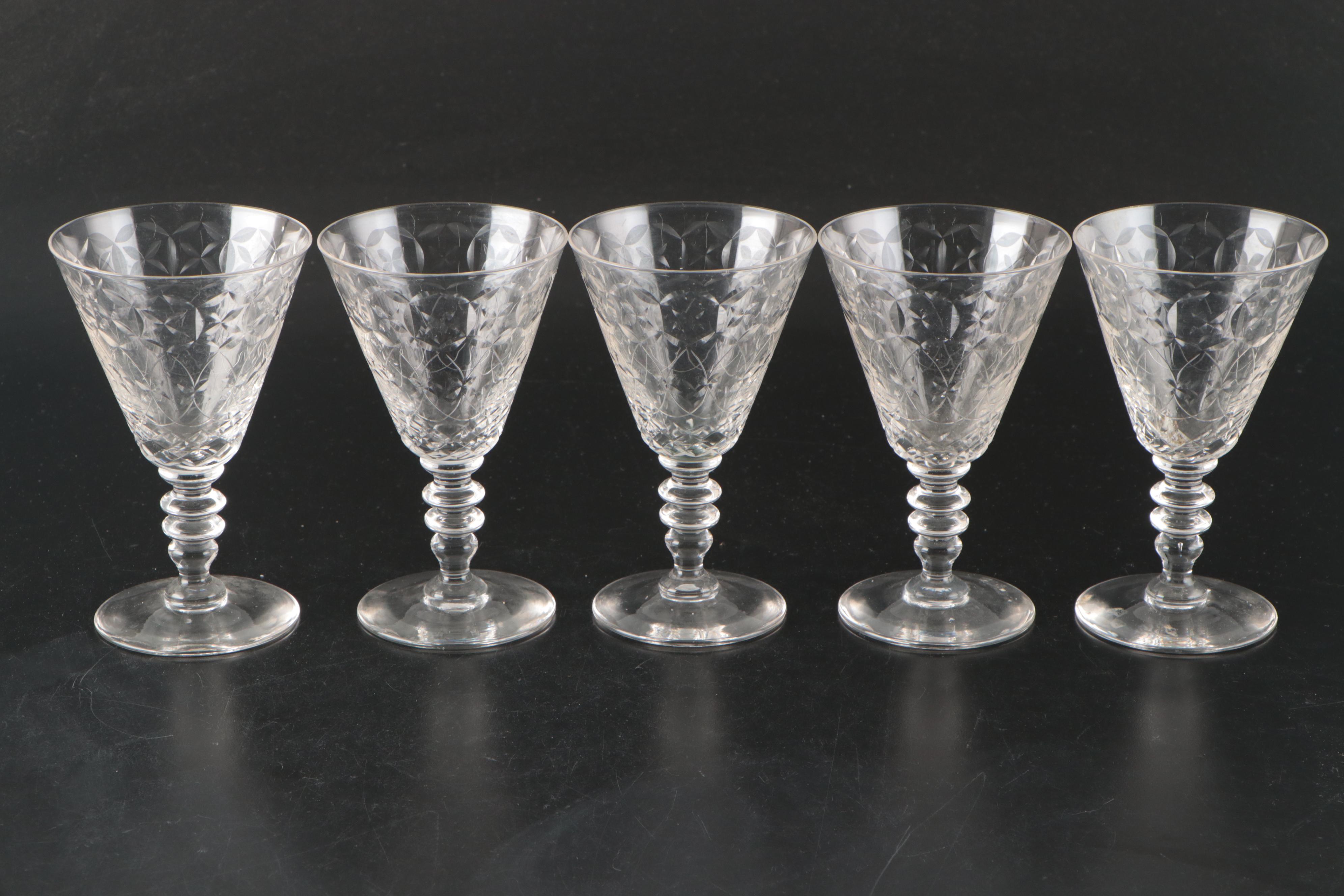 Cut Glass Water Goblets