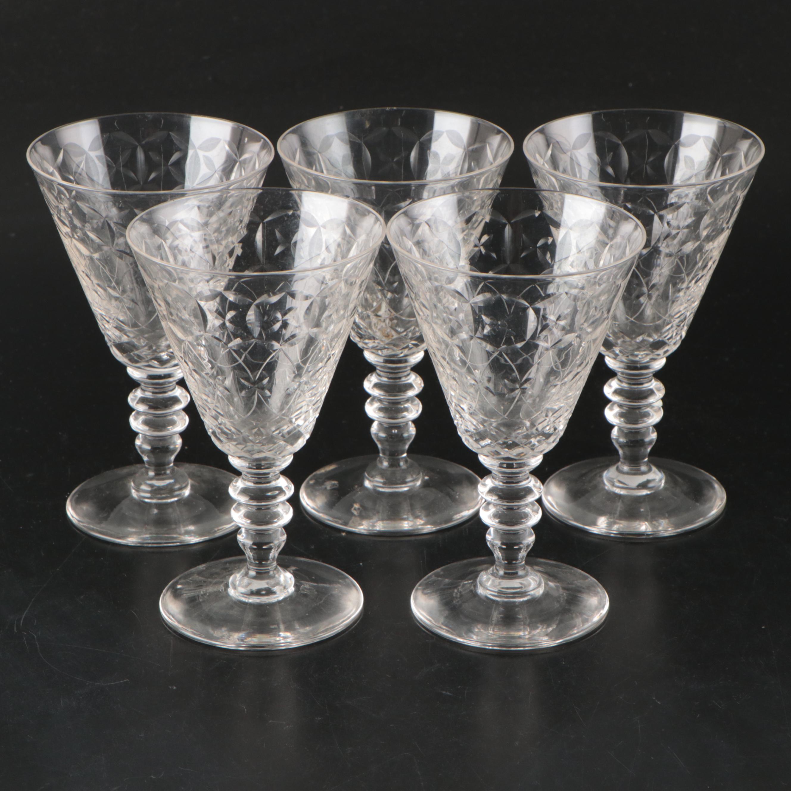 Cut Glass Water Goblets
