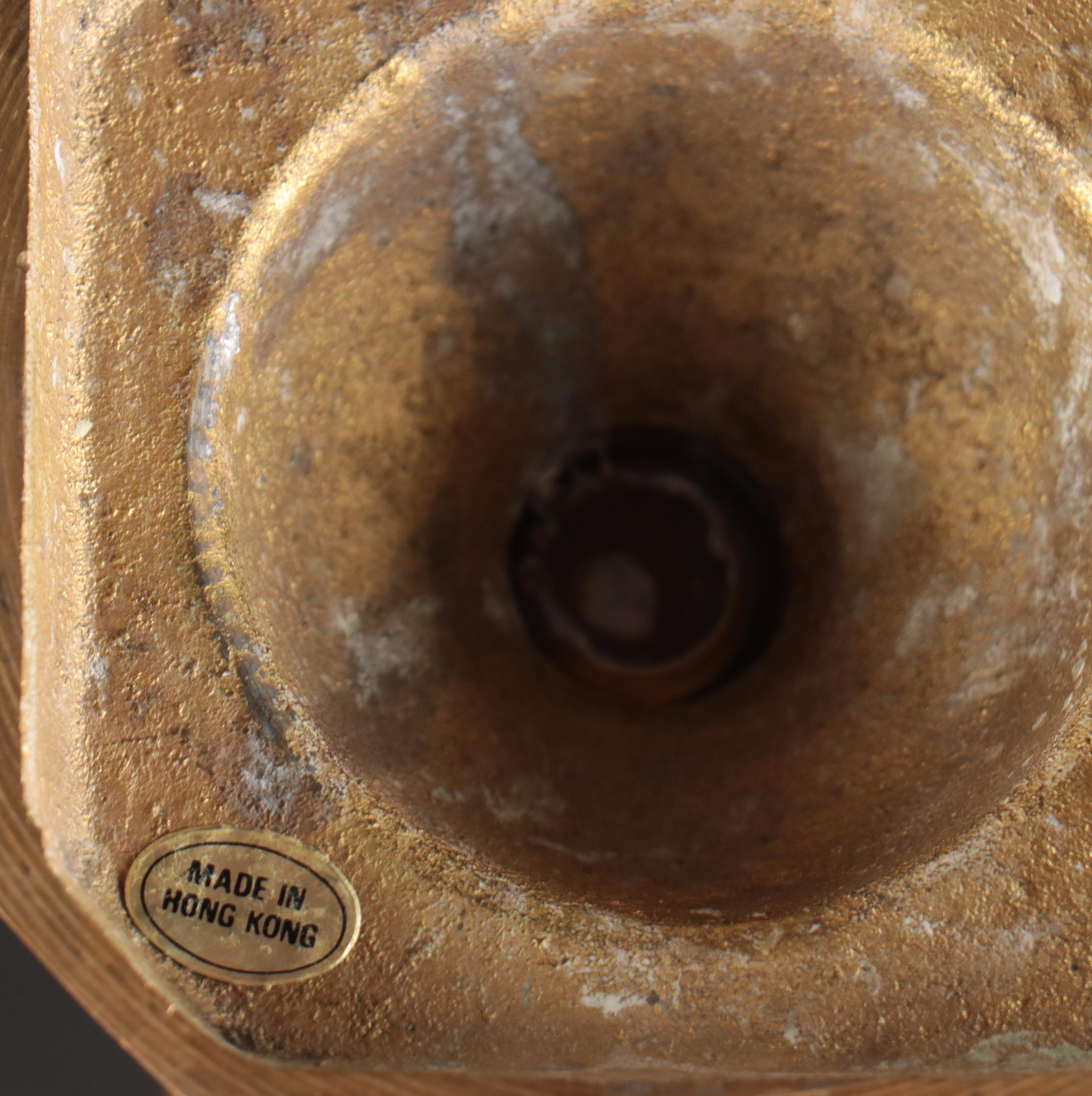 Virginia Metalcrafters "Kings Arms" with Other Brass Trivets and Candlesticks