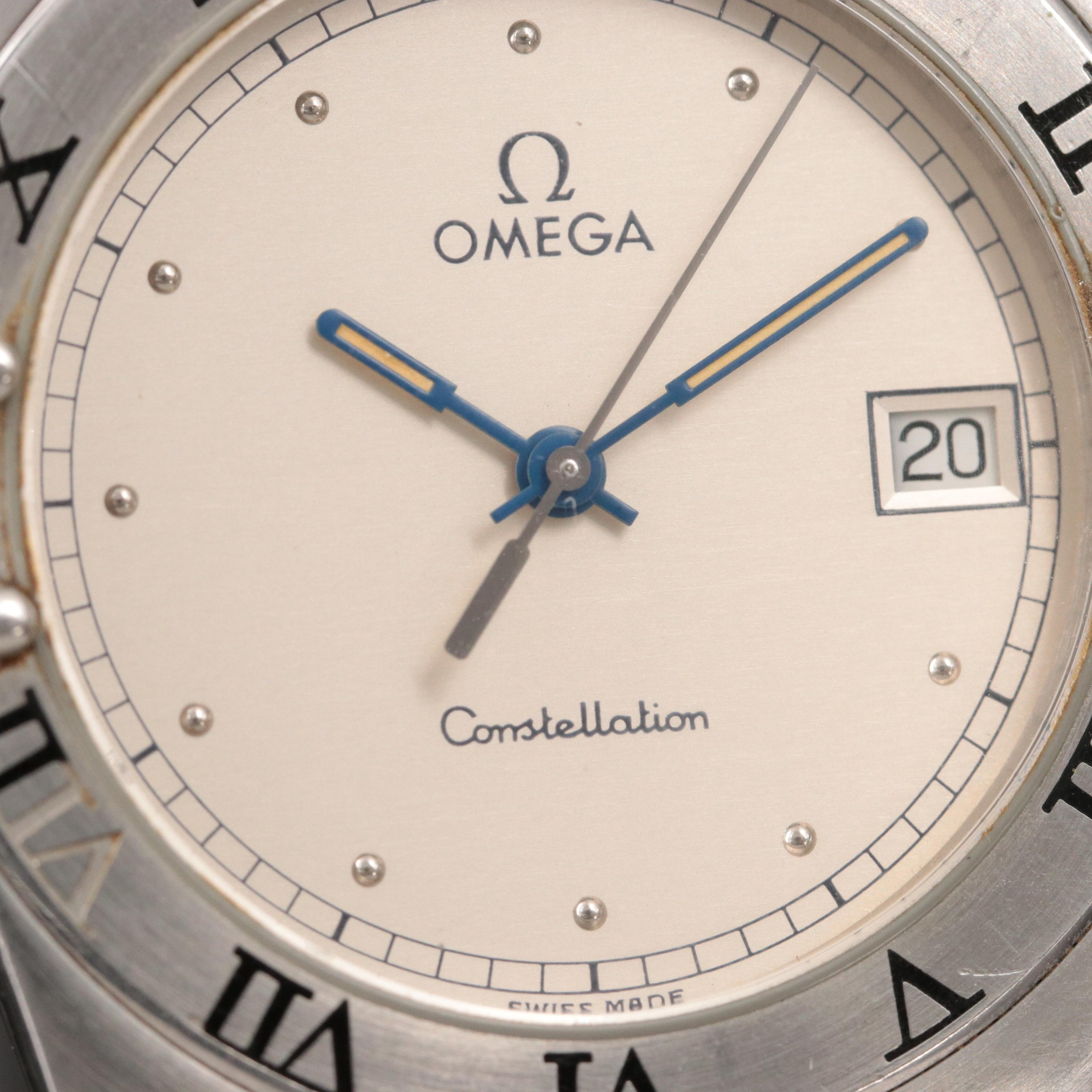 Omega Constellation Stainless Steel Date Quartz Watch