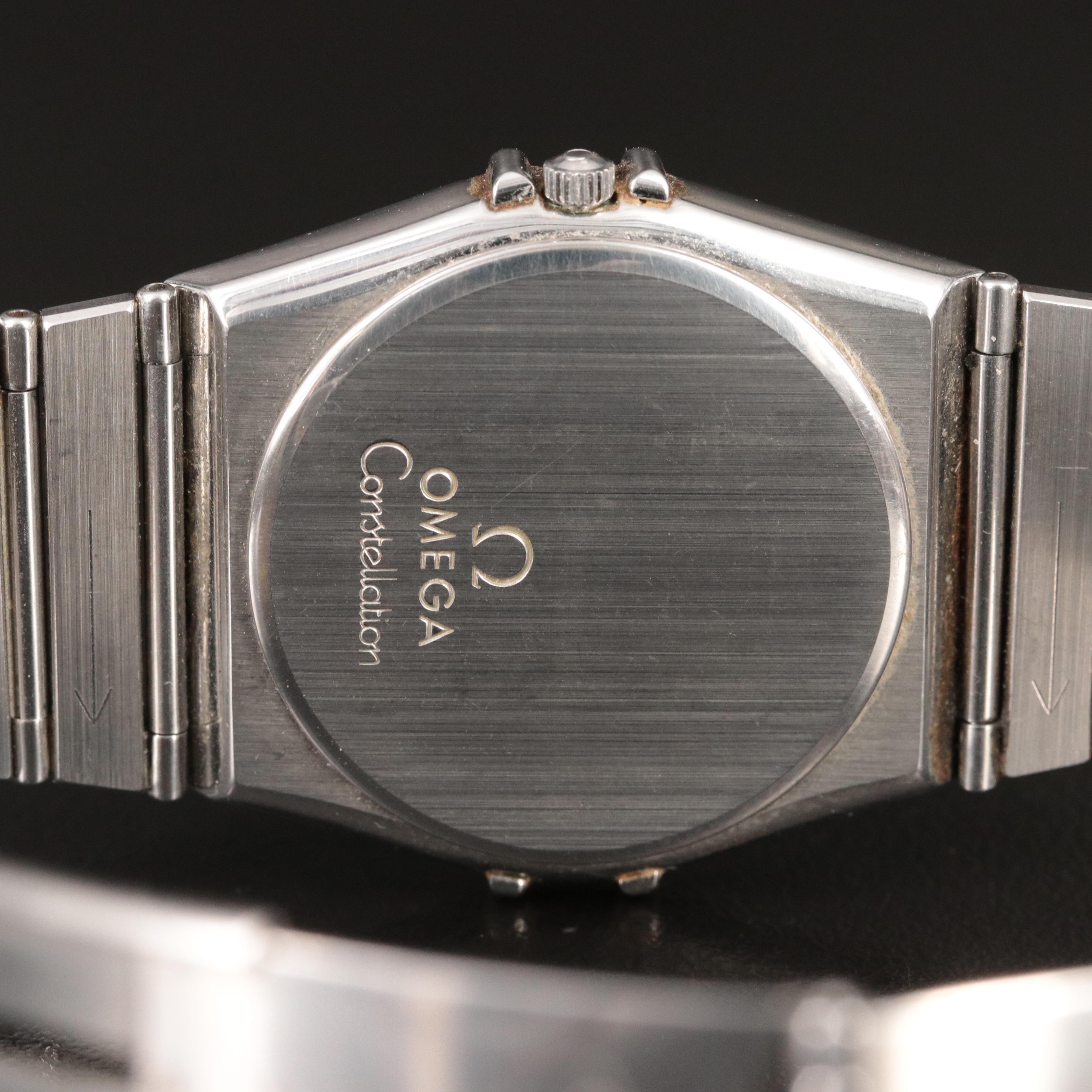 Omega Constellation Stainless Steel Date Quartz Watch