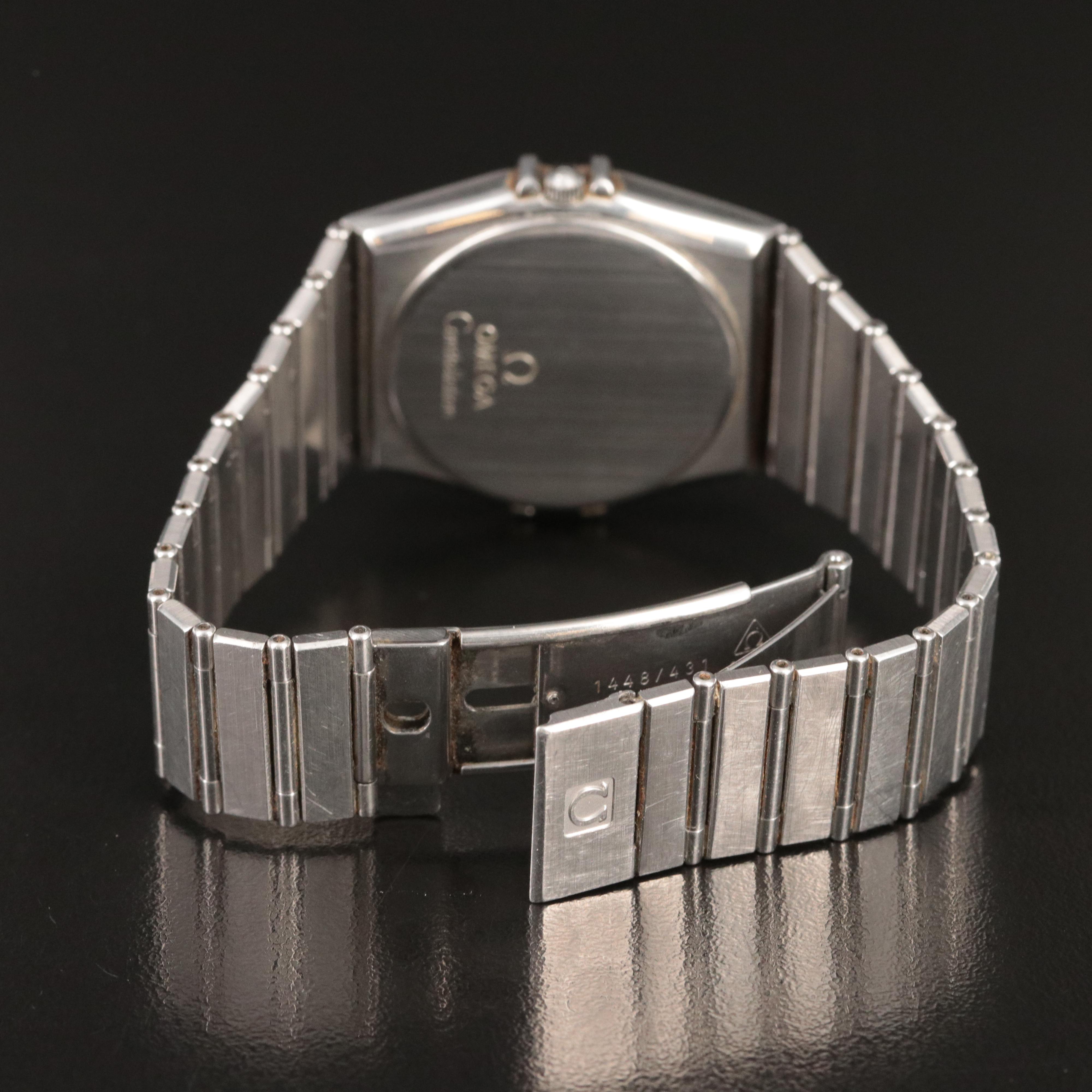 Omega Constellation Stainless Steel Date Quartz Watch