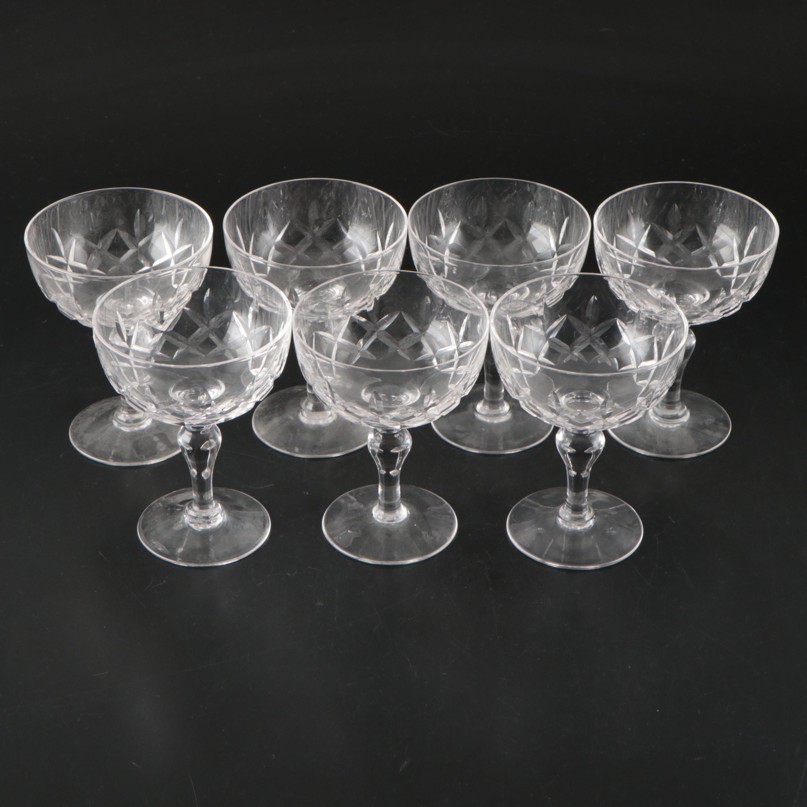 Stuart Crystal "Regent" Coupes and Cocktail Glasses, 1955–1981