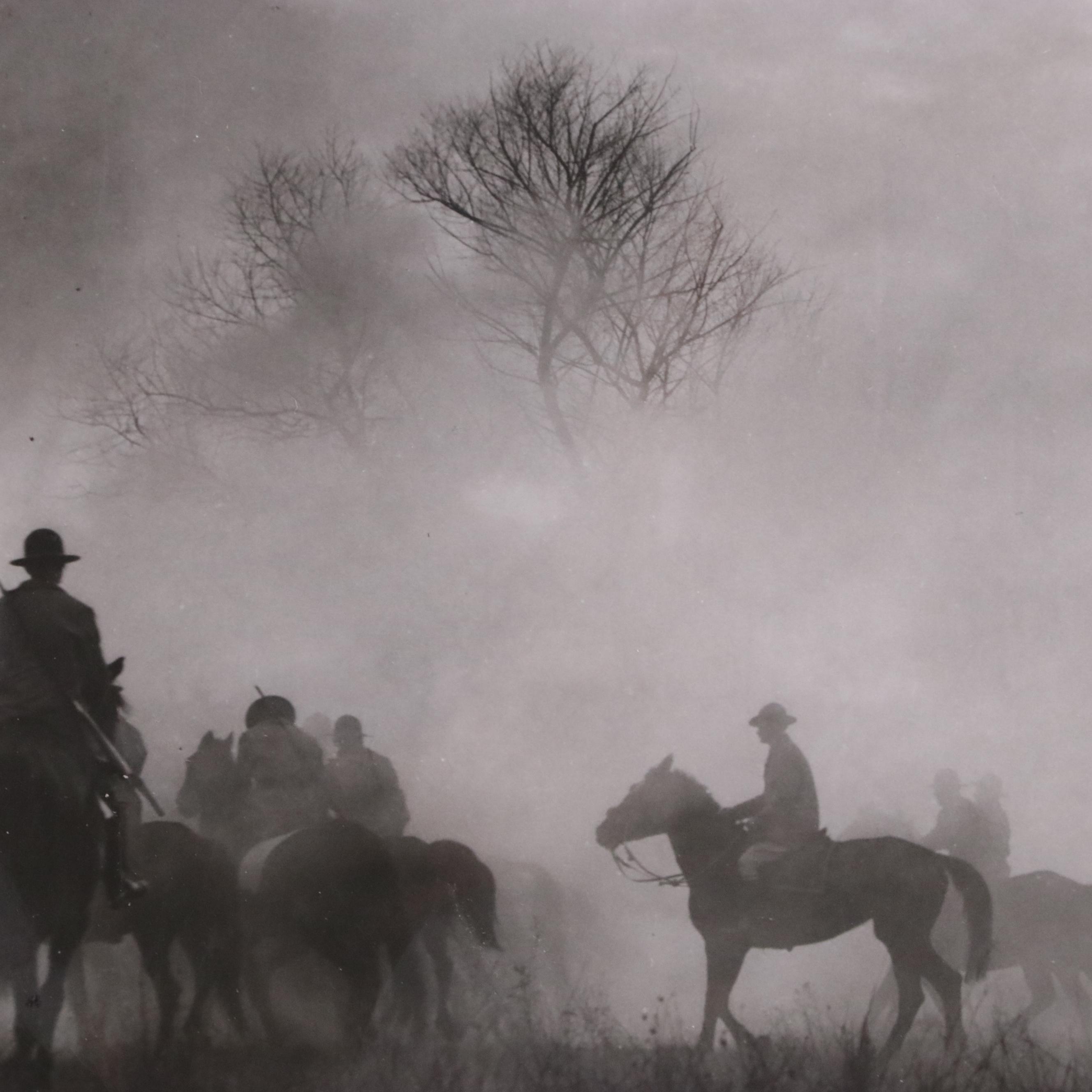 A. Aubrey Bodine Silver Gelatin Photograph "Early Morning Charge," 1943
