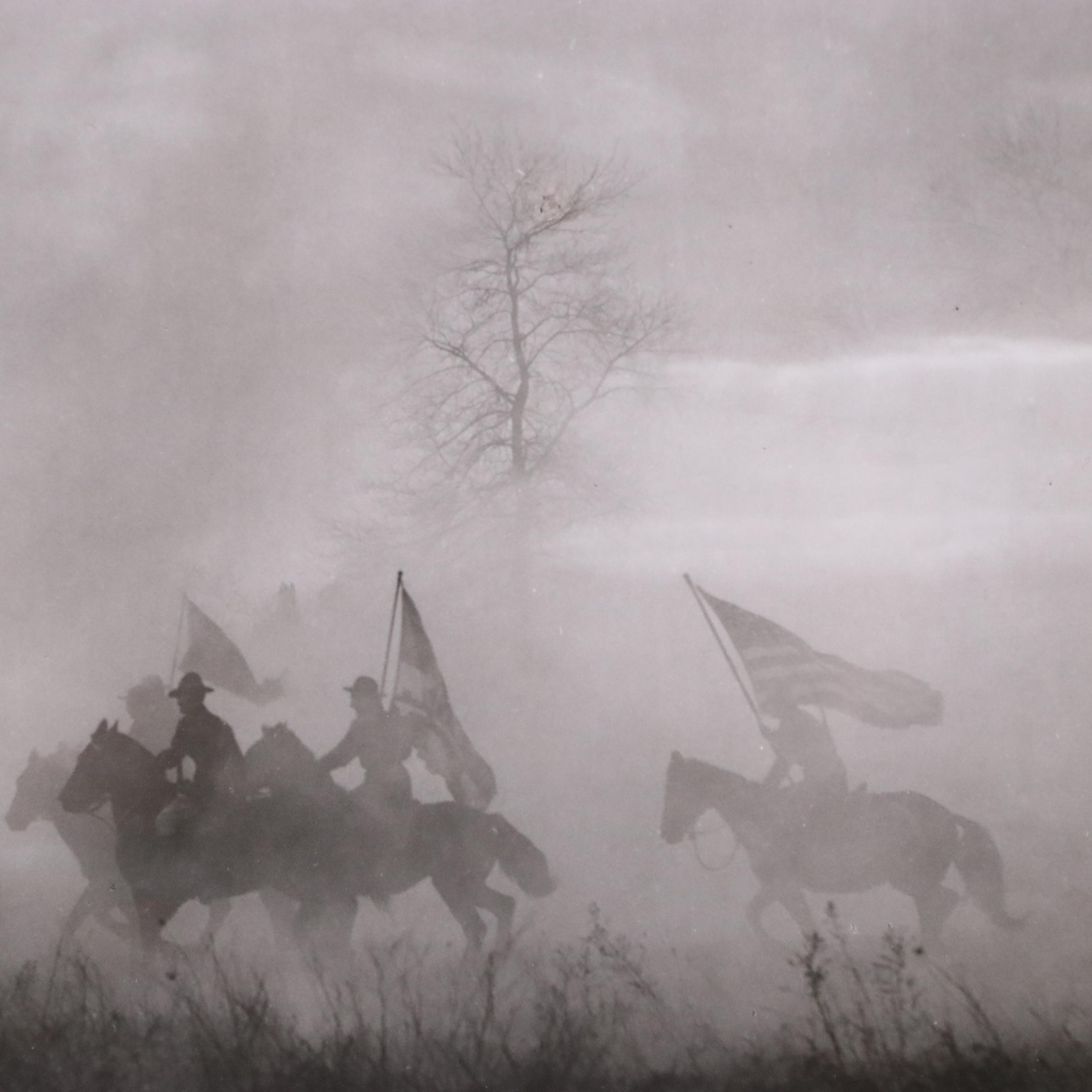A. Aubrey Bodine Silver Gelatin Photograph "Early Morning Charge," 1943