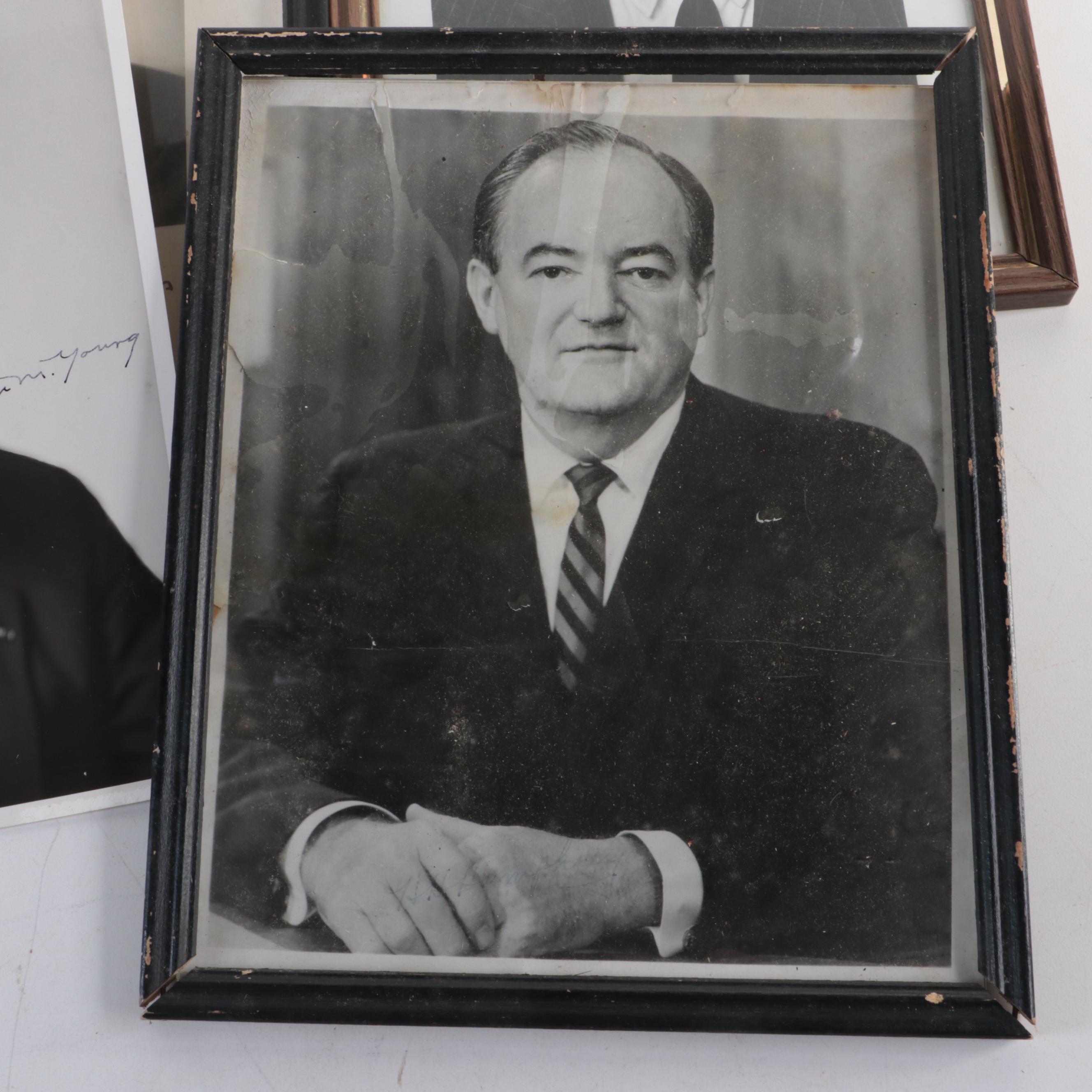 Arthur Goldberg, Nelson Rockefeller and Other Autographed Photographs