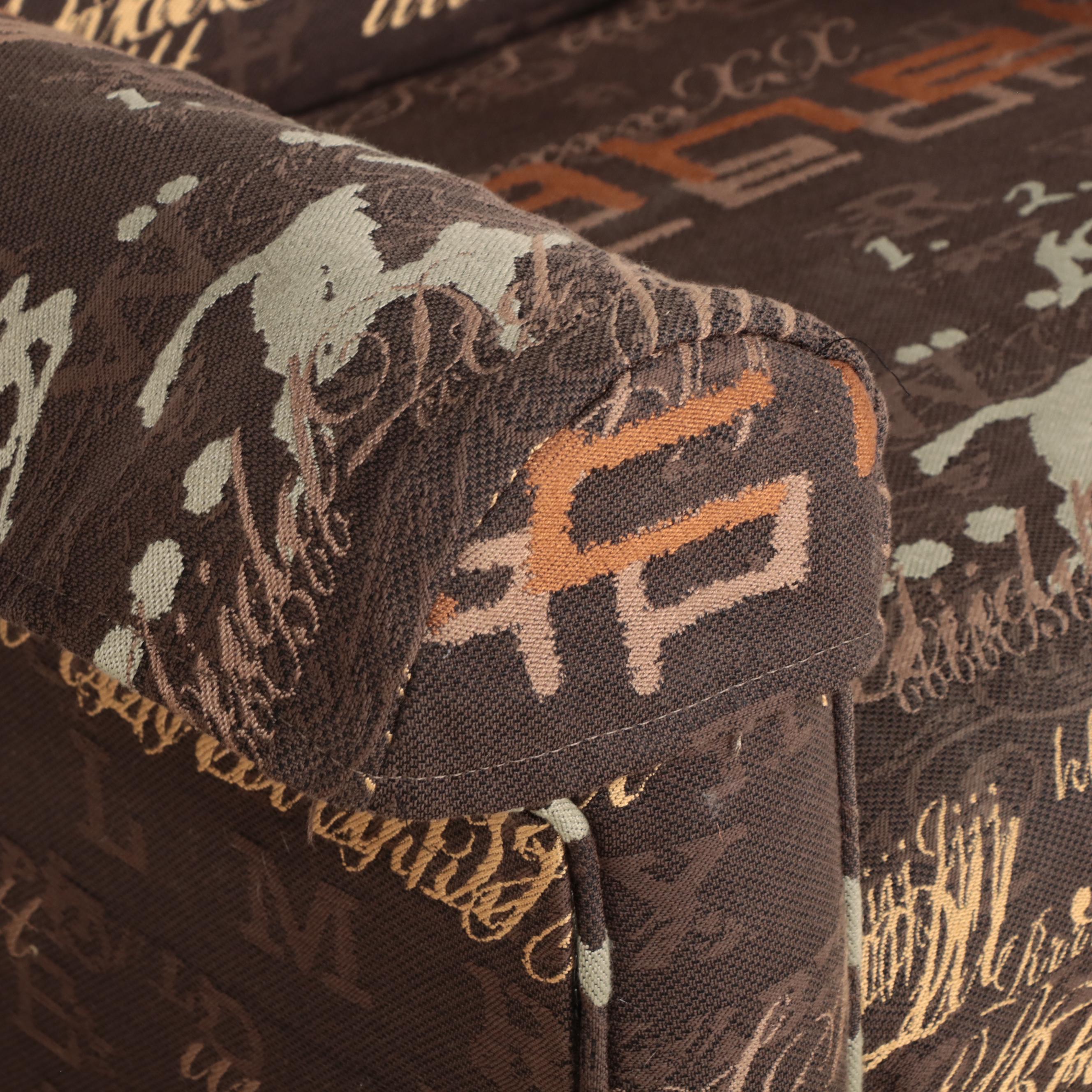 Pair of Flexsteel Custom-Upholstered Easy Armchairs