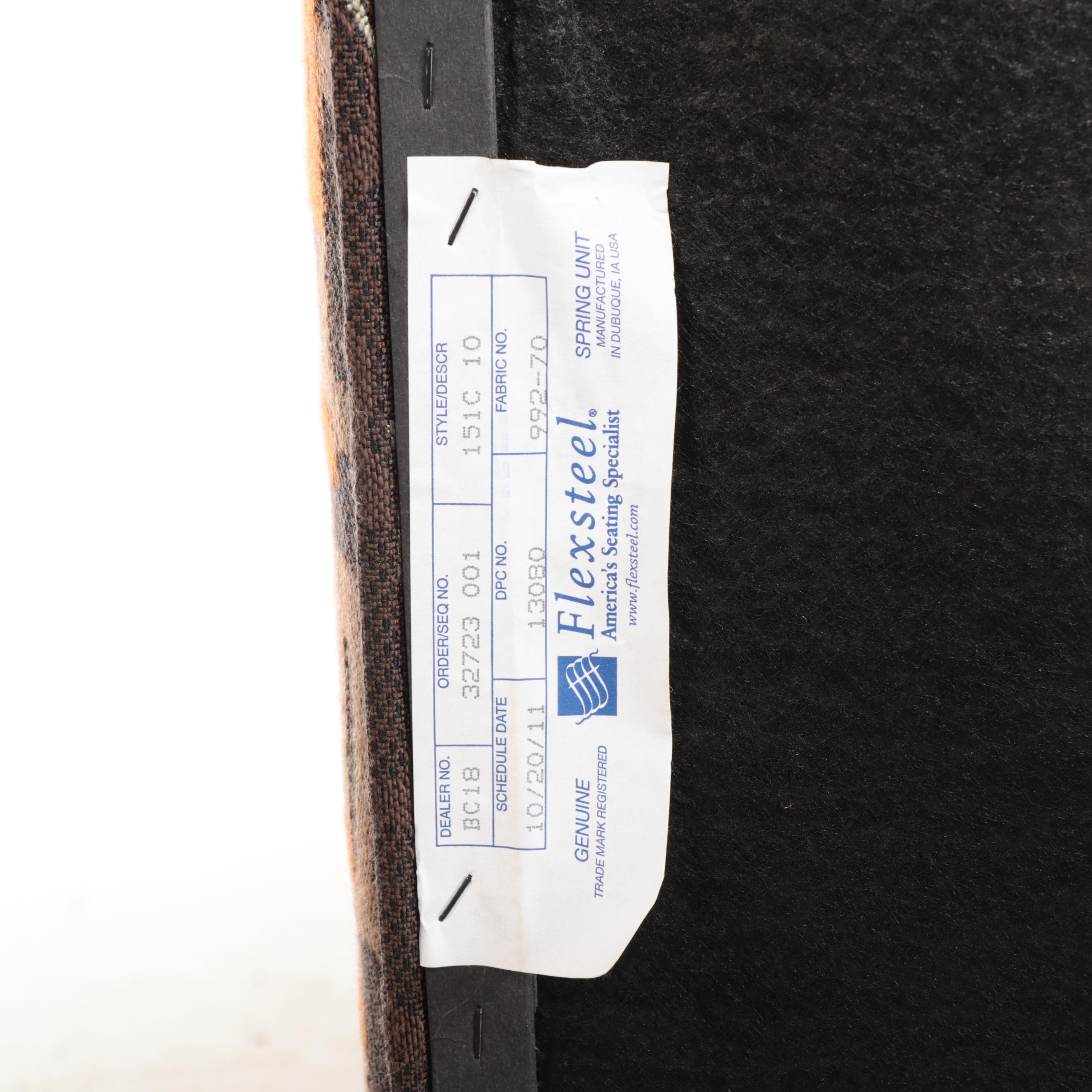 Pair of Flexsteel Custom-Upholstered Easy Armchairs