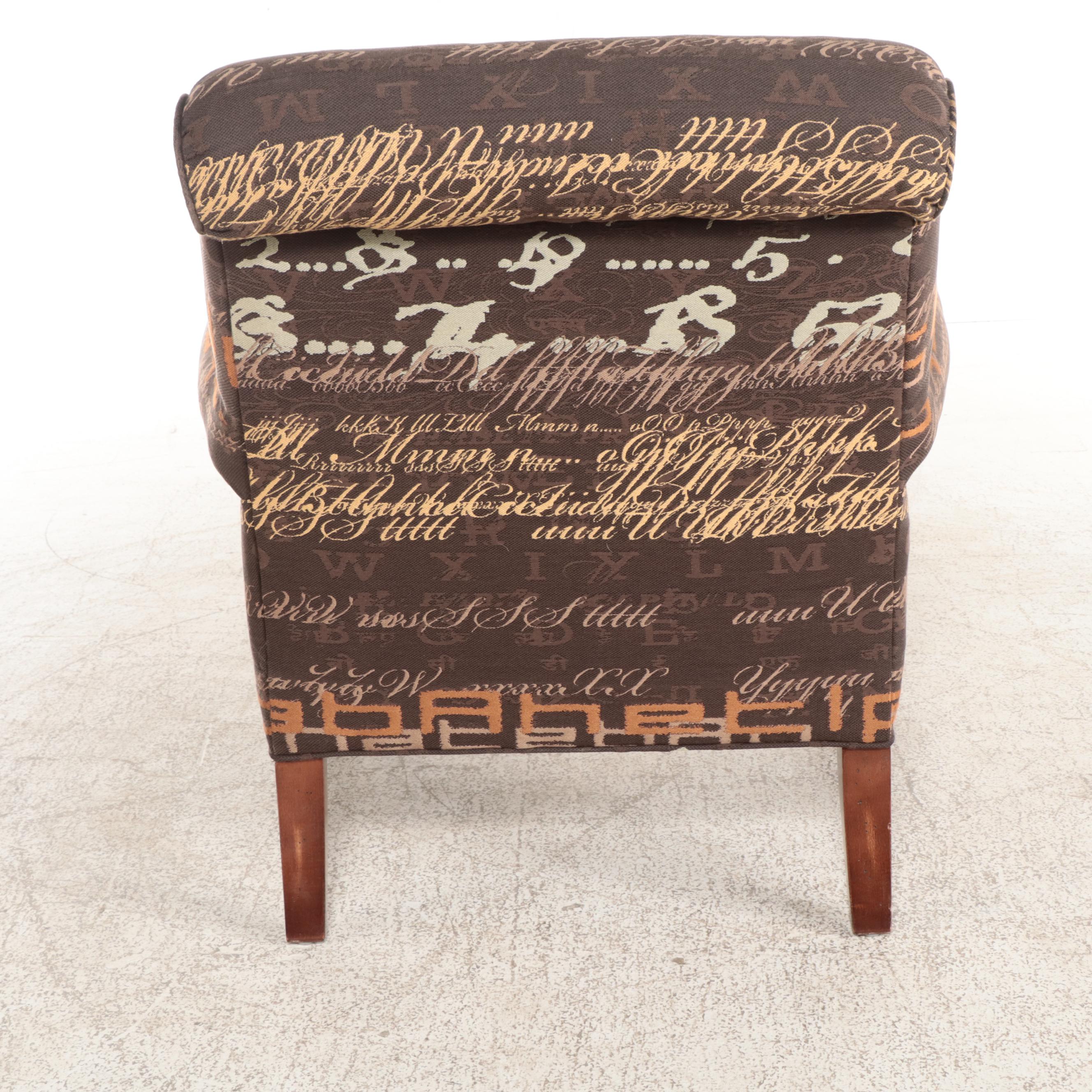 Pair of Flexsteel Custom-Upholstered Easy Armchairs