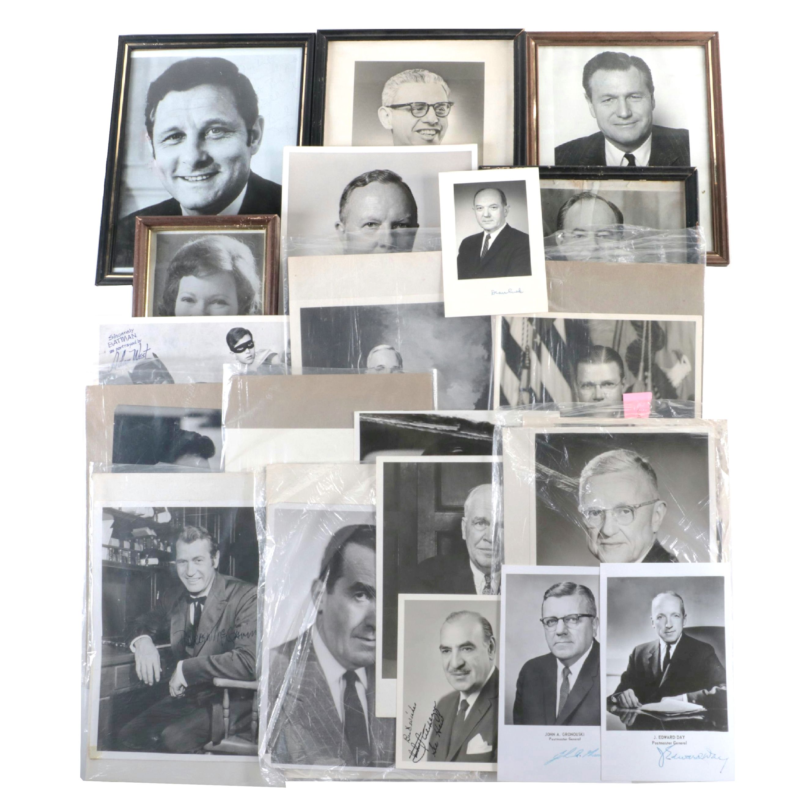 Arthur Goldberg, Nelson Rockefeller and Other Autographed Photographs