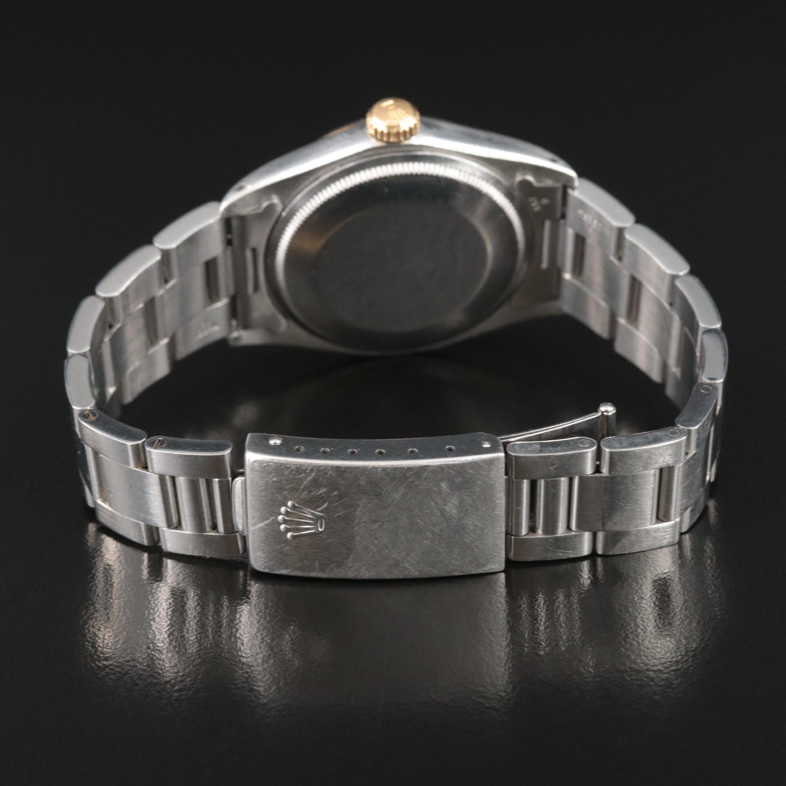 1974 Rolex Air King Date 34MM Steel Gold Automatic Watch