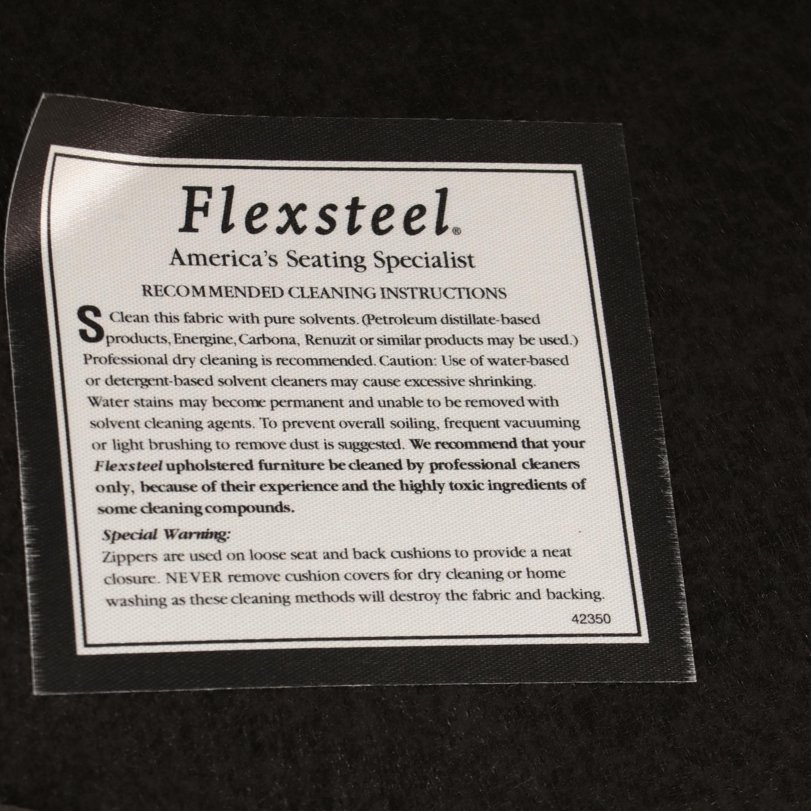 Pair of Flexsteel Custom-Upholstered Easy Armchairs