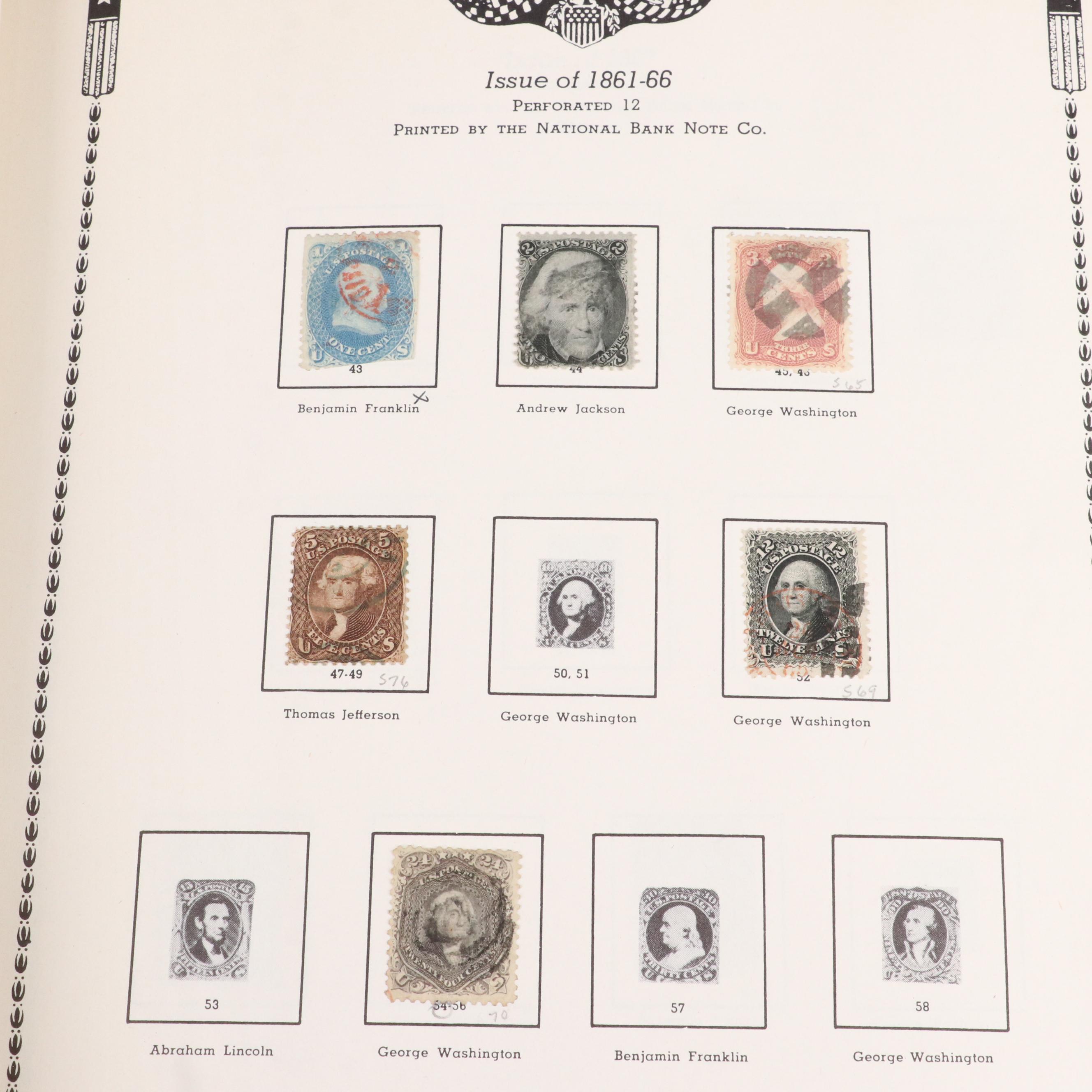 U.S. Postage Stamp Collection, 1851 to 1950s