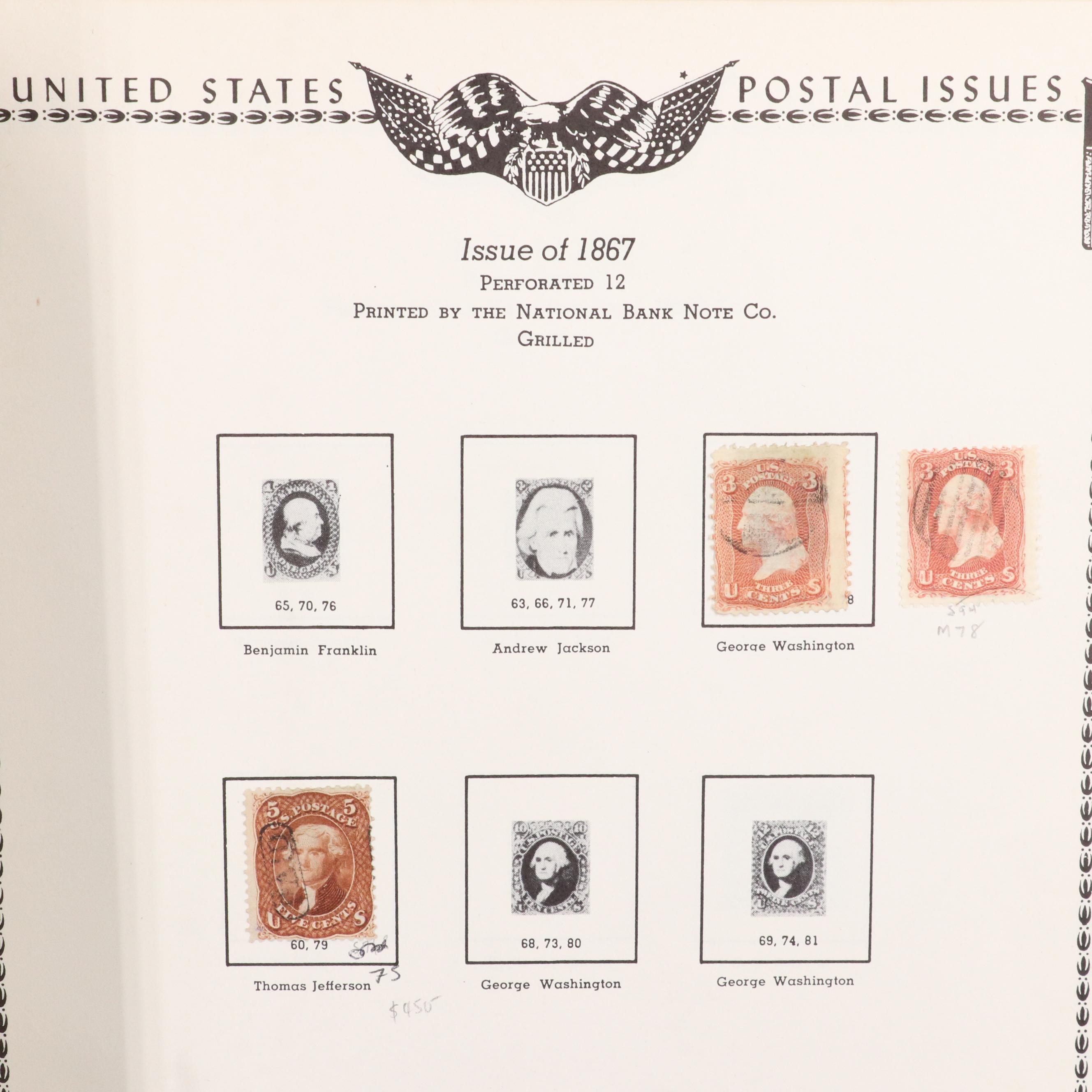 U.S. Postage Stamp Collection, 1851 to 1950s