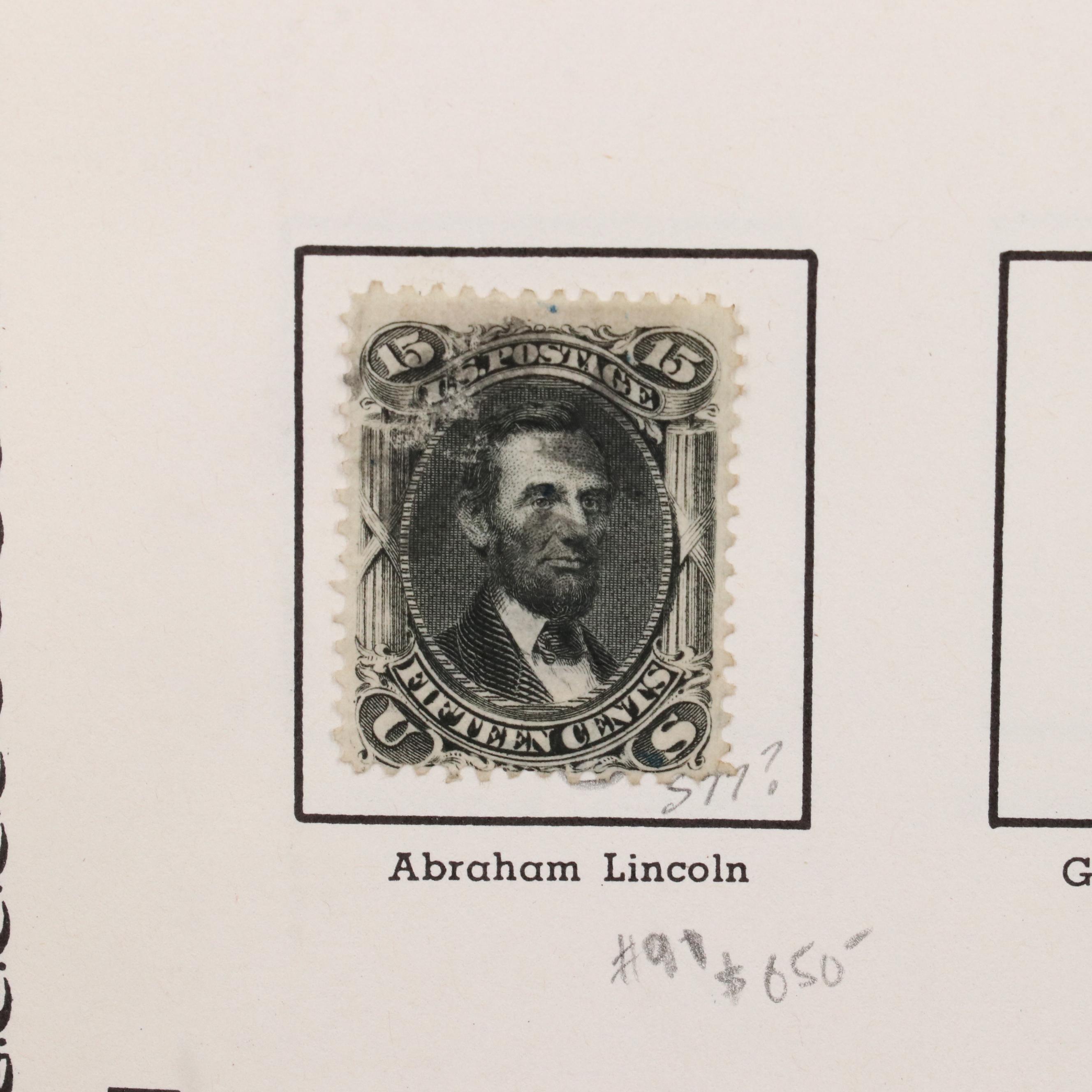 U.S. Postage Stamp Collection, 1851 to 1950s