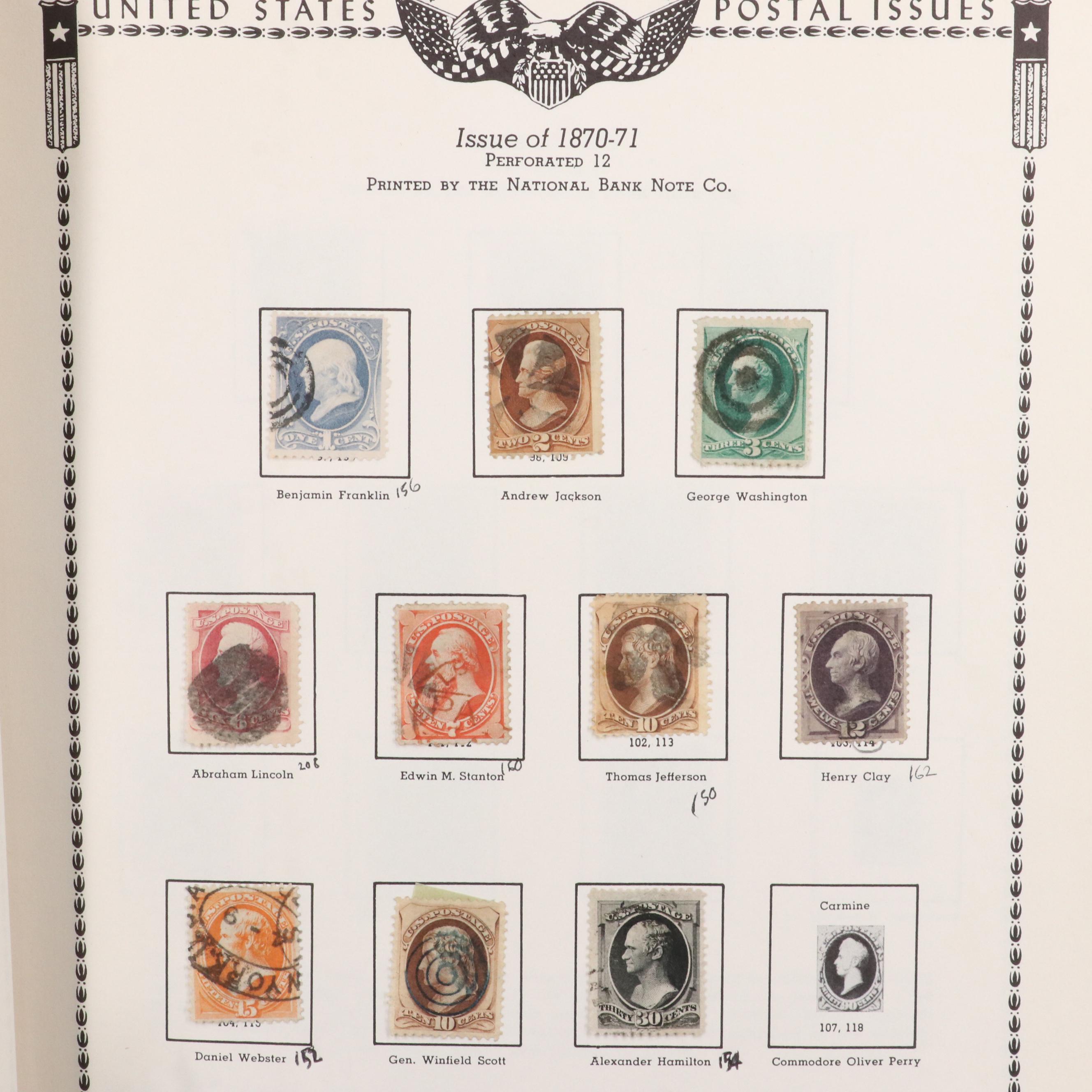 U.S. Postage Stamp Collection, 1851 to 1950s