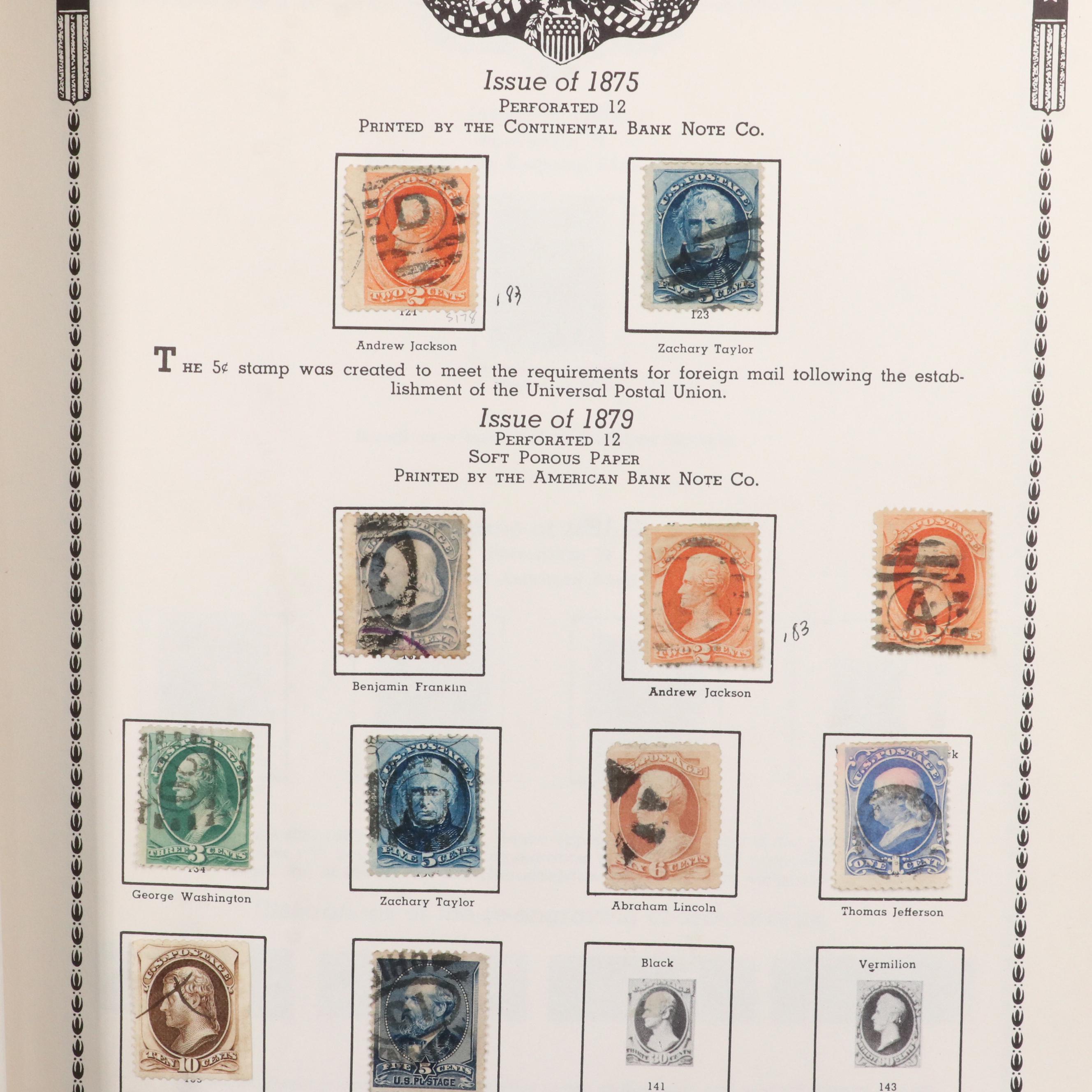 U.S. Postage Stamp Collection, 1851 to 1950s