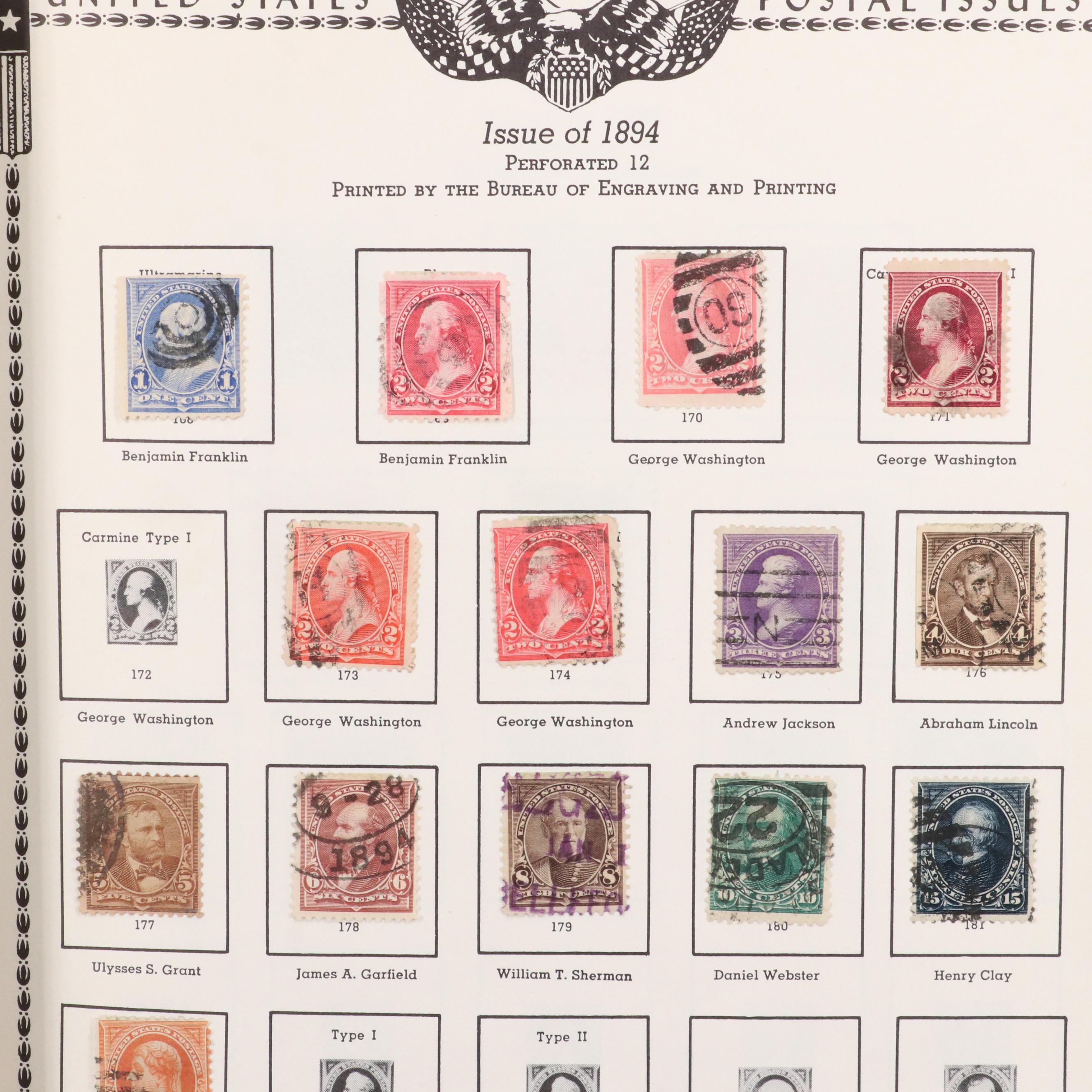 U.S. Postage Stamp Collection, 1851 to 1950s