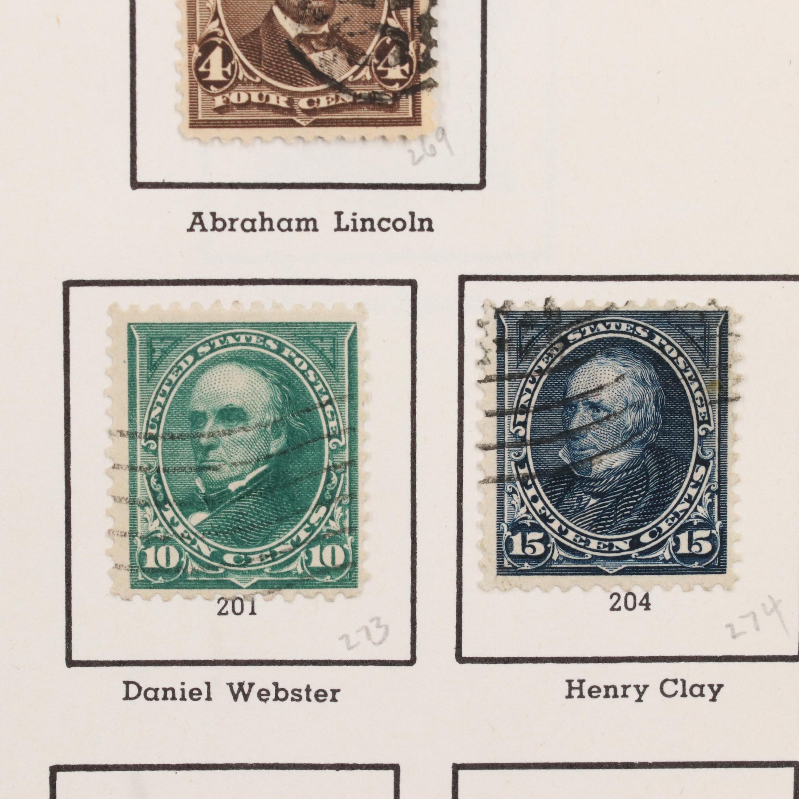 U.S. Postage Stamp Collection, 1851 to 1950s