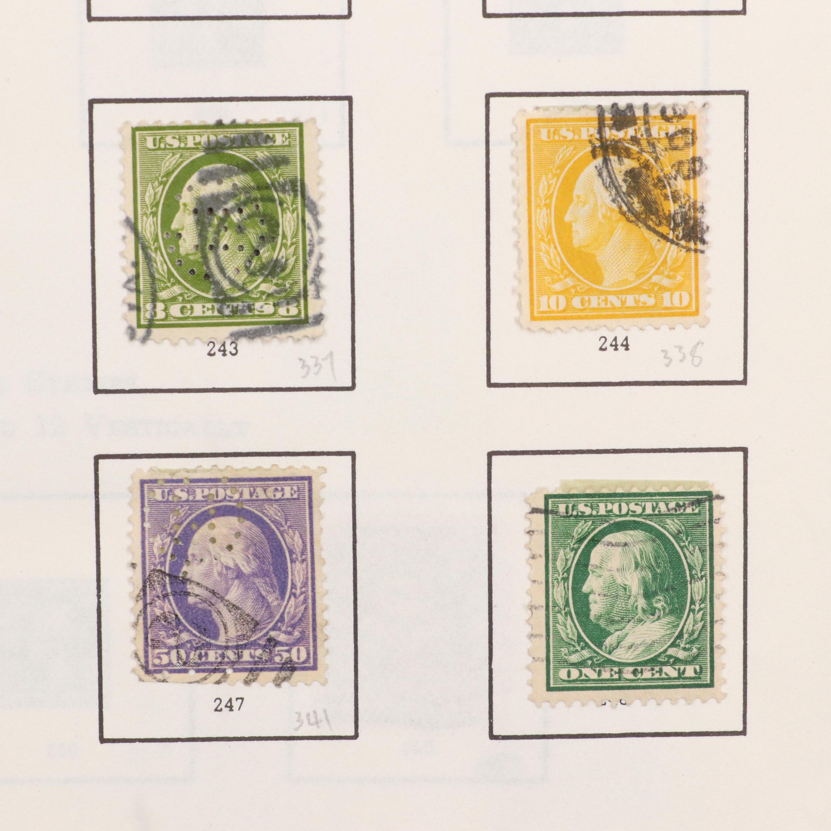 U.S. Postage Stamp Collection, 1851 to 1950s