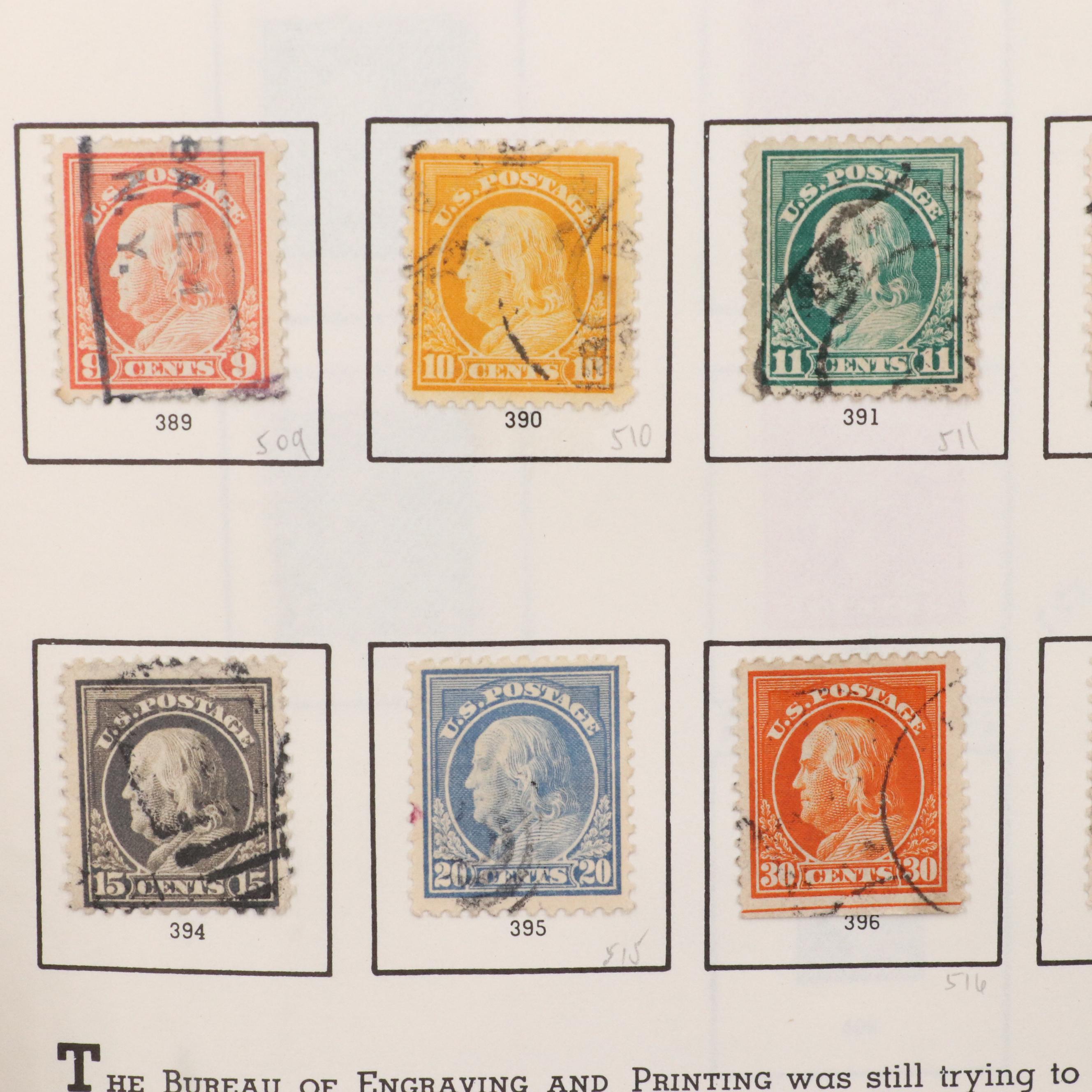 U.S. Postage Stamp Collection, 1851 to 1950s