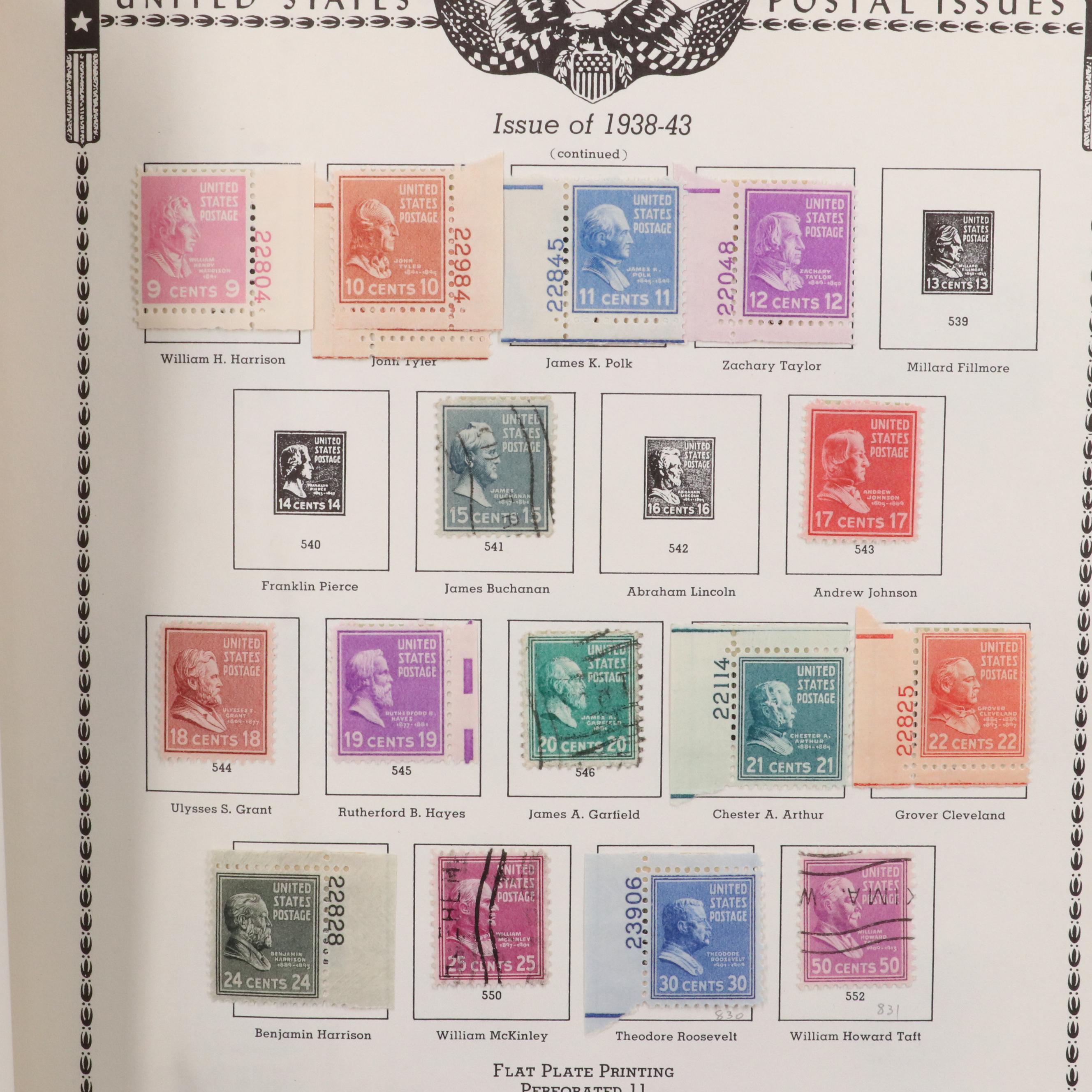 U.S. Postage Stamp Collection, 1851 to 1950s