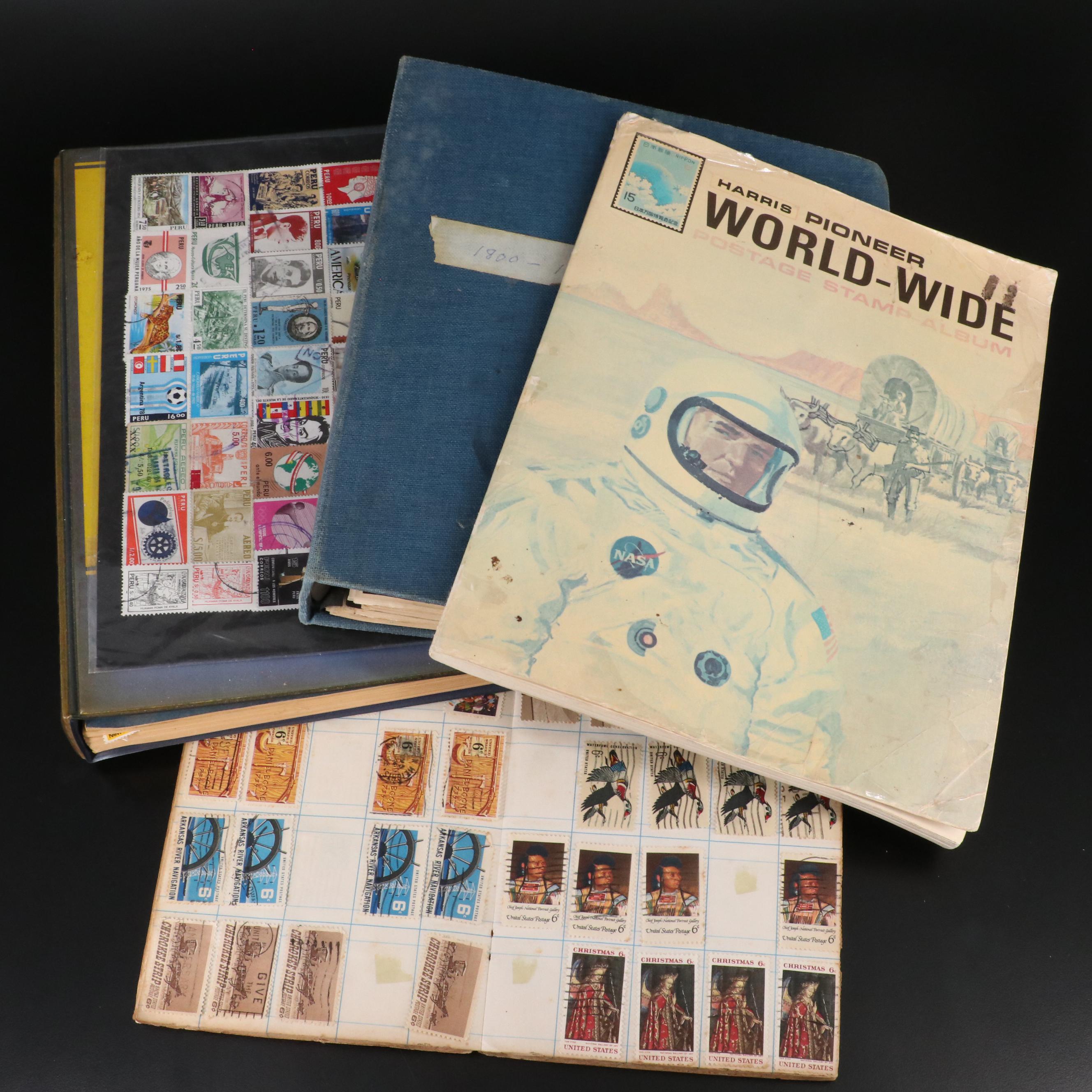 Group of Vintage U.S. and Worldwide Postage Stamps