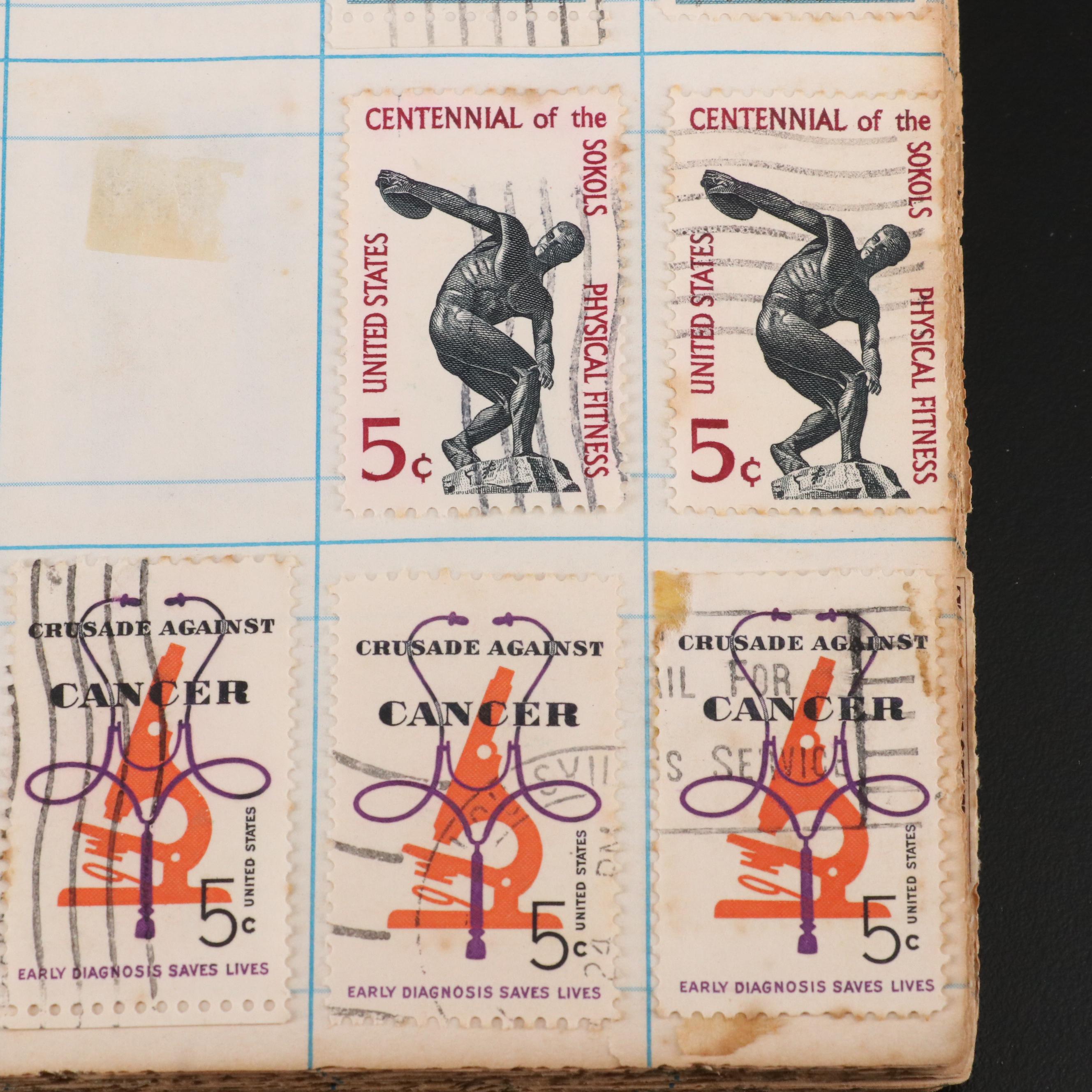 Group of Vintage U.S. and Worldwide Postage Stamps