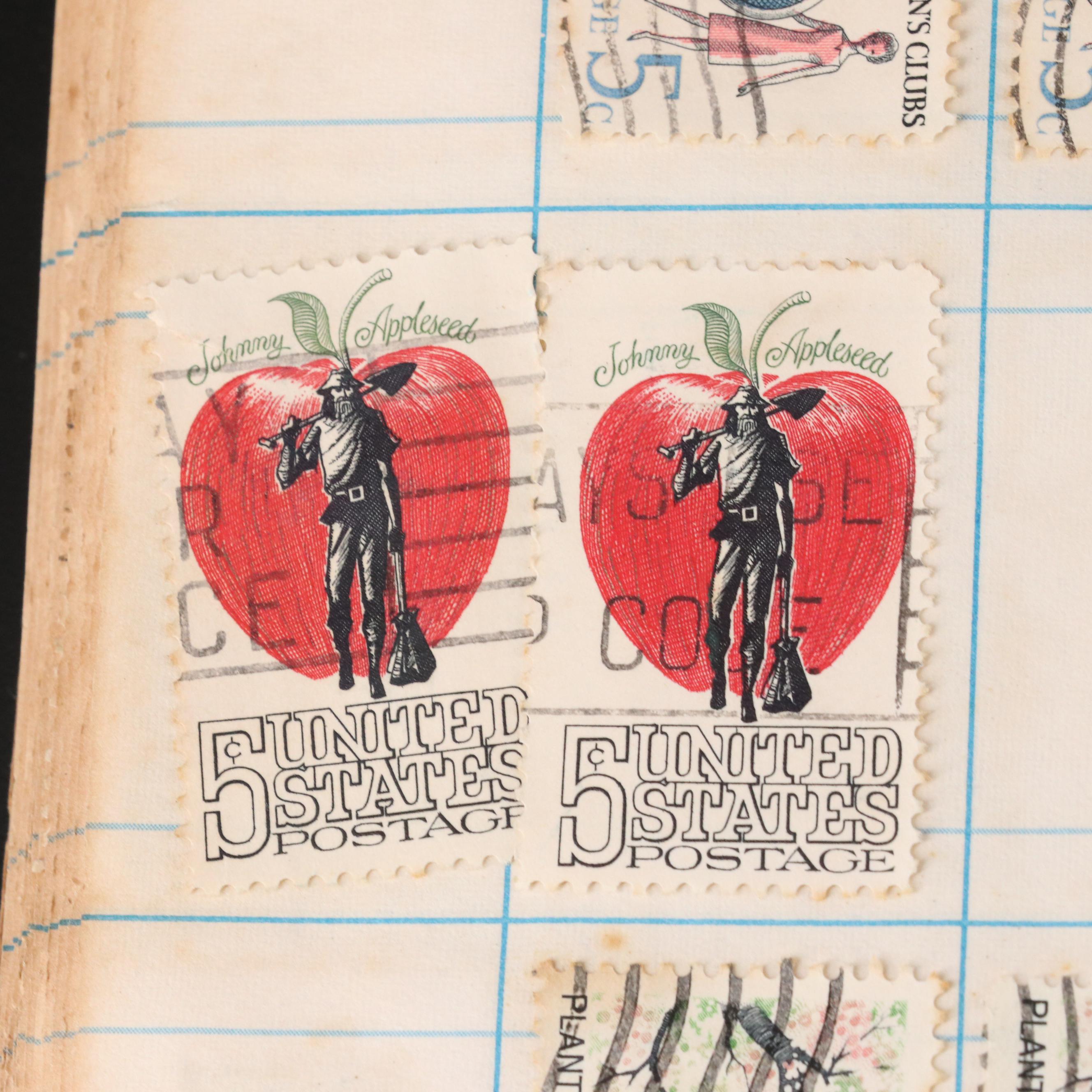 Group of Vintage U.S. and Worldwide Postage Stamps