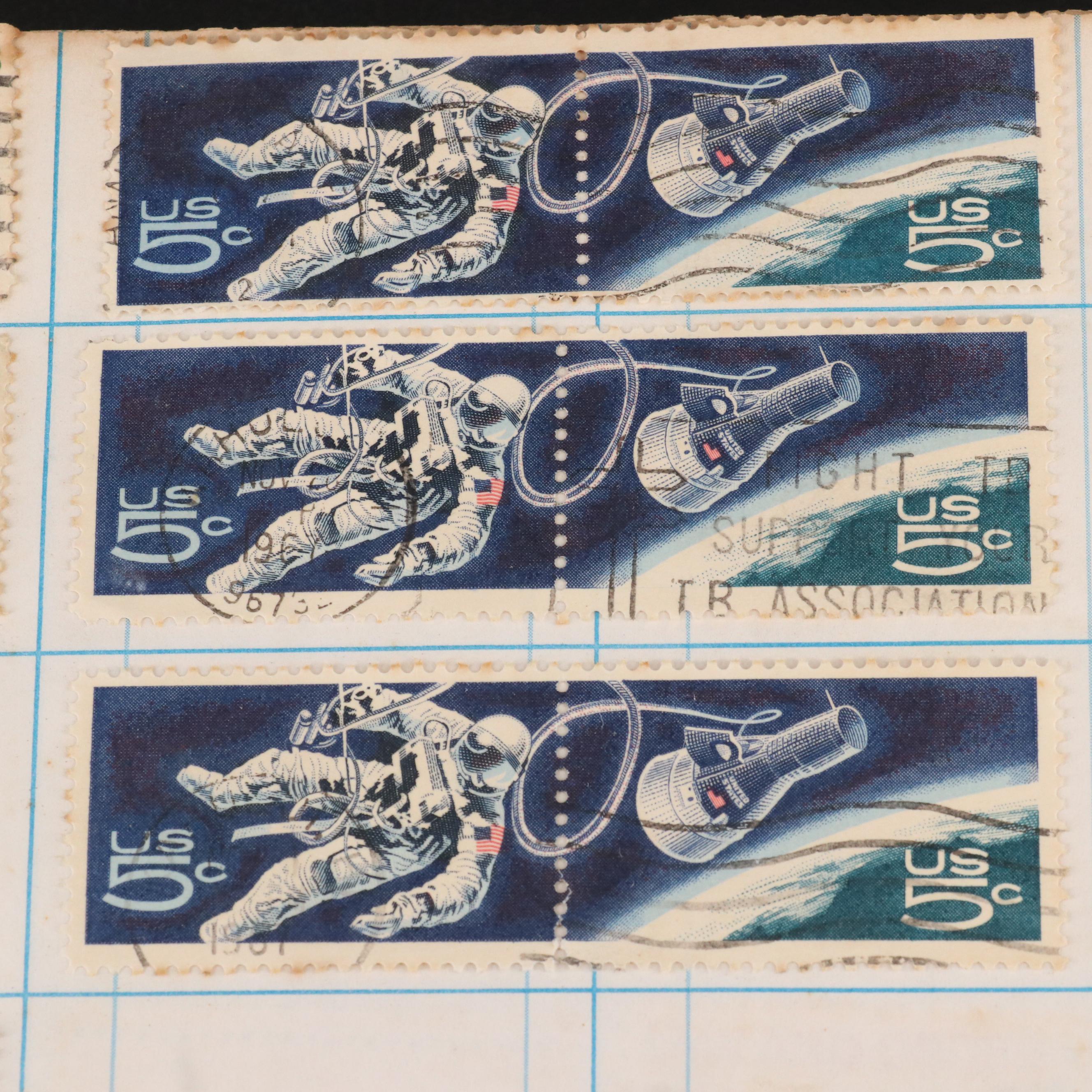 Group of Vintage U.S. and Worldwide Postage Stamps