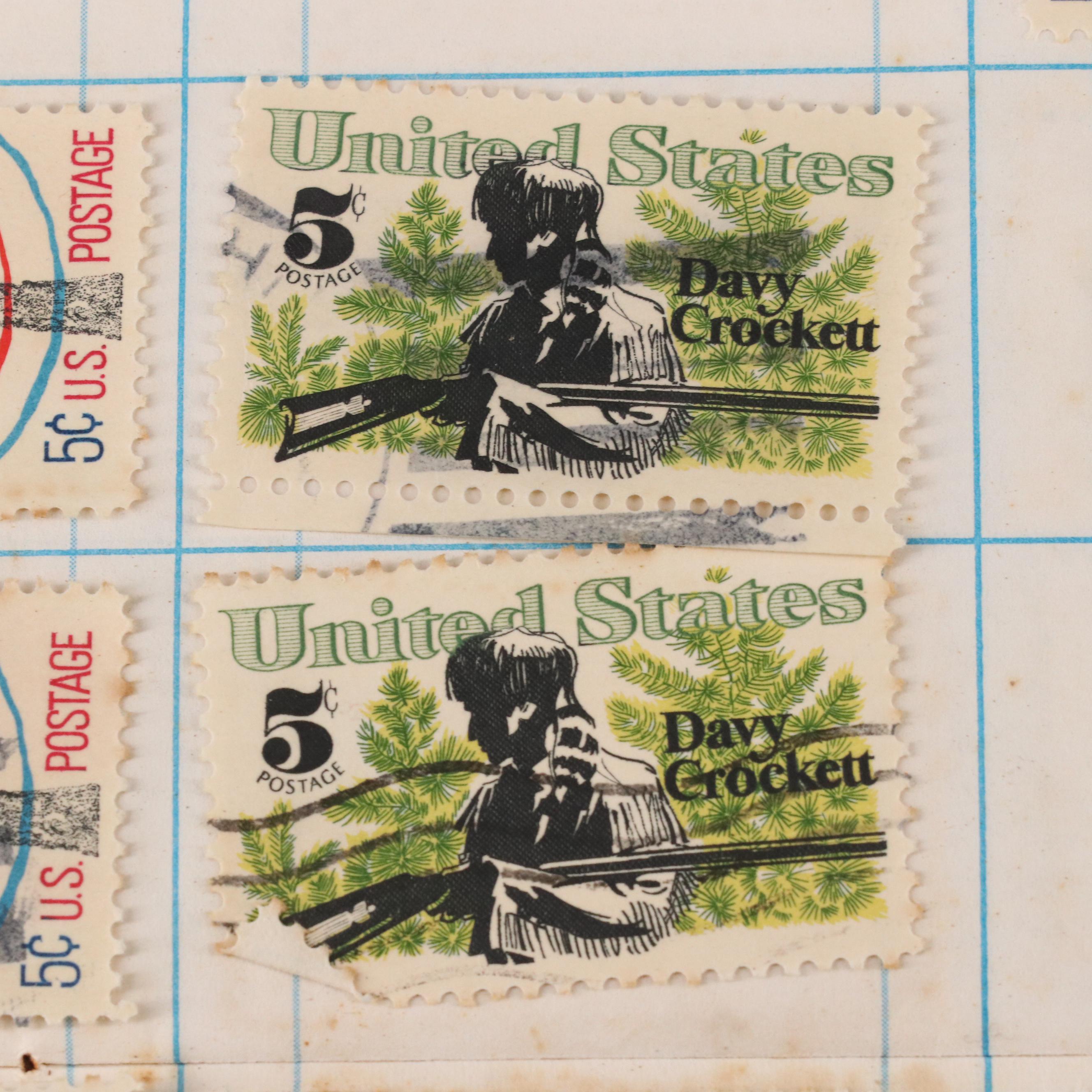 Group of Vintage U.S. and Worldwide Postage Stamps