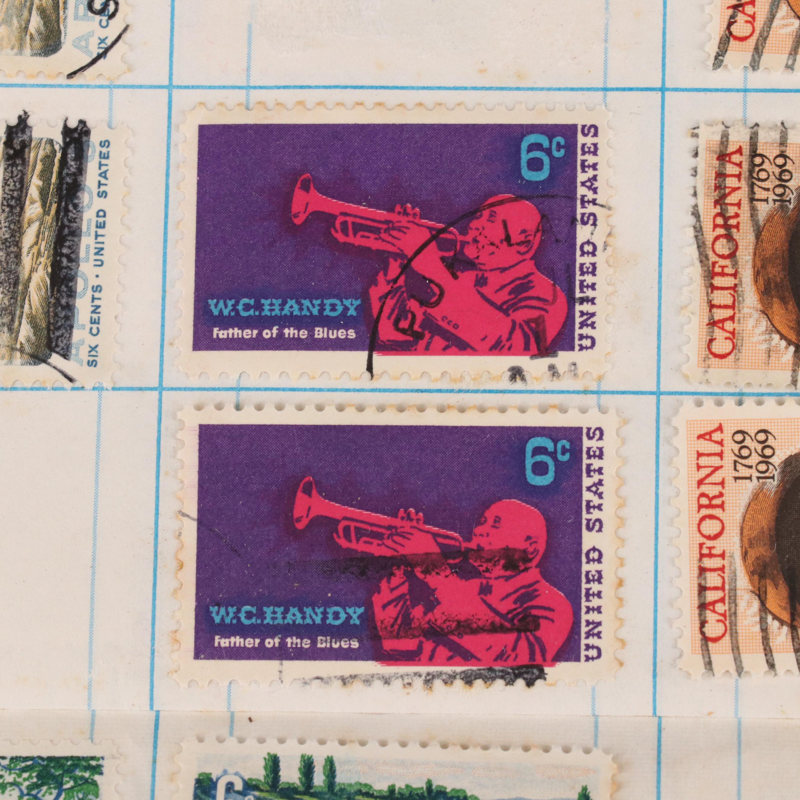 Group of Vintage U.S. and Worldwide Postage Stamps