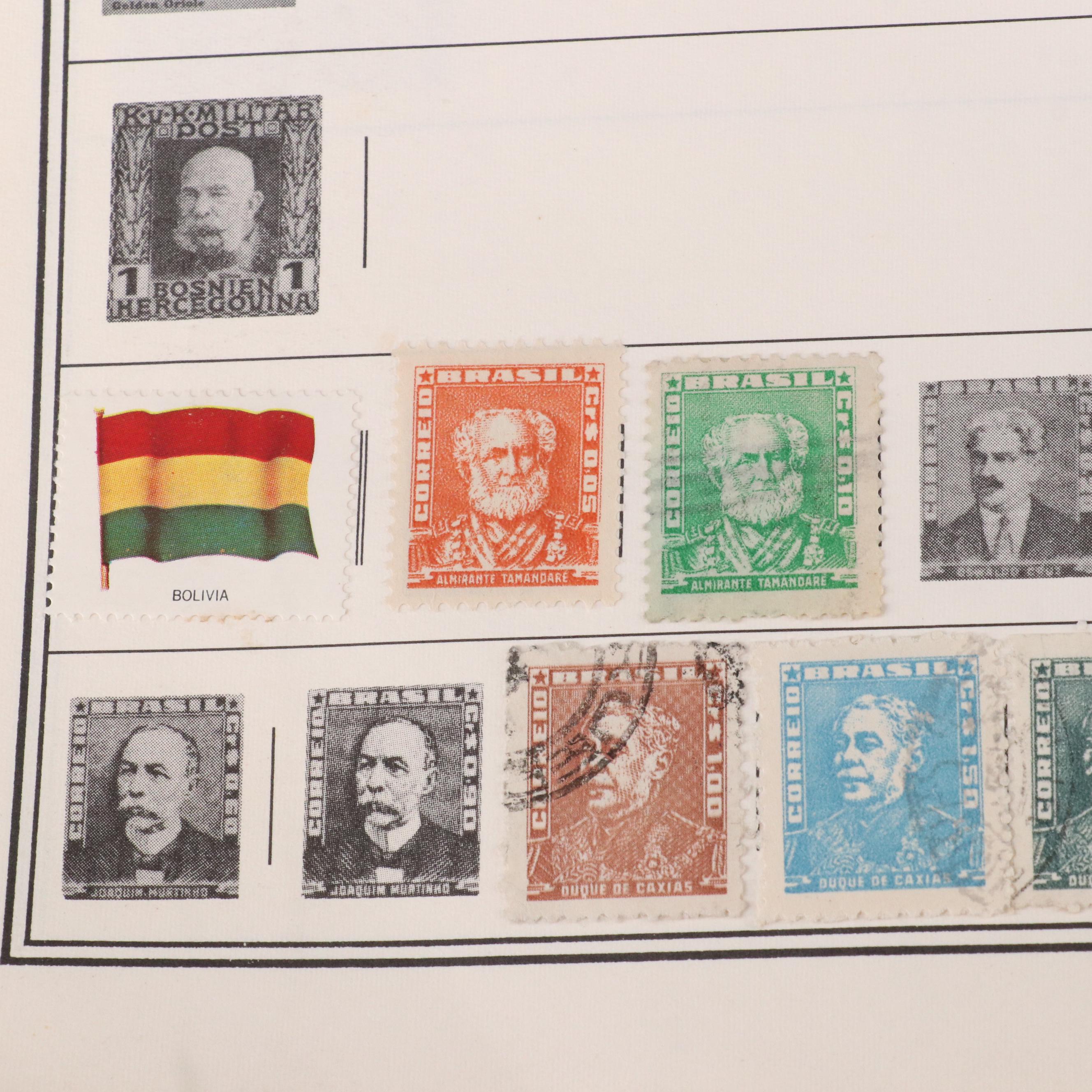 Group of Vintage U.S. and Worldwide Postage Stamps