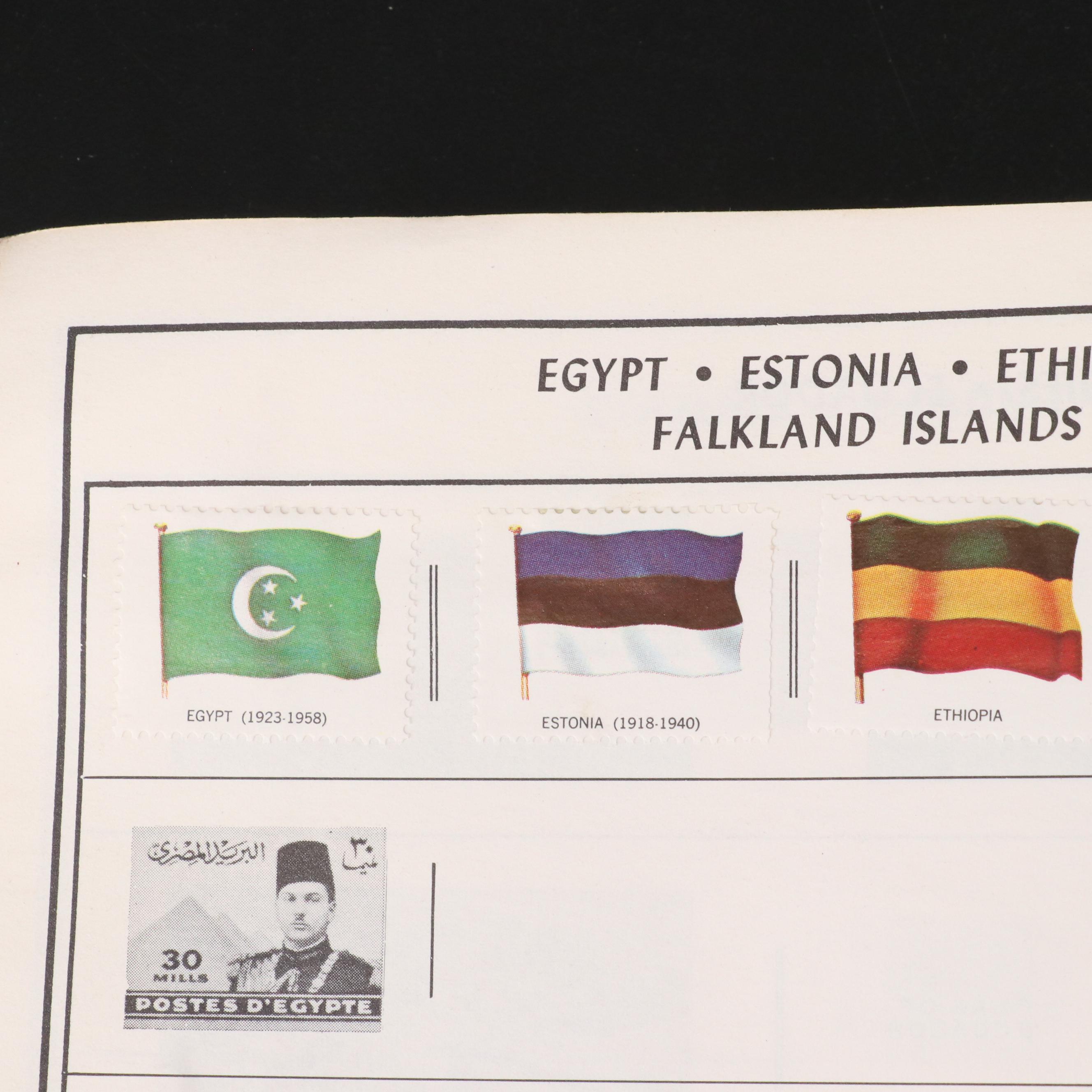 Group of Vintage U.S. and Worldwide Postage Stamps