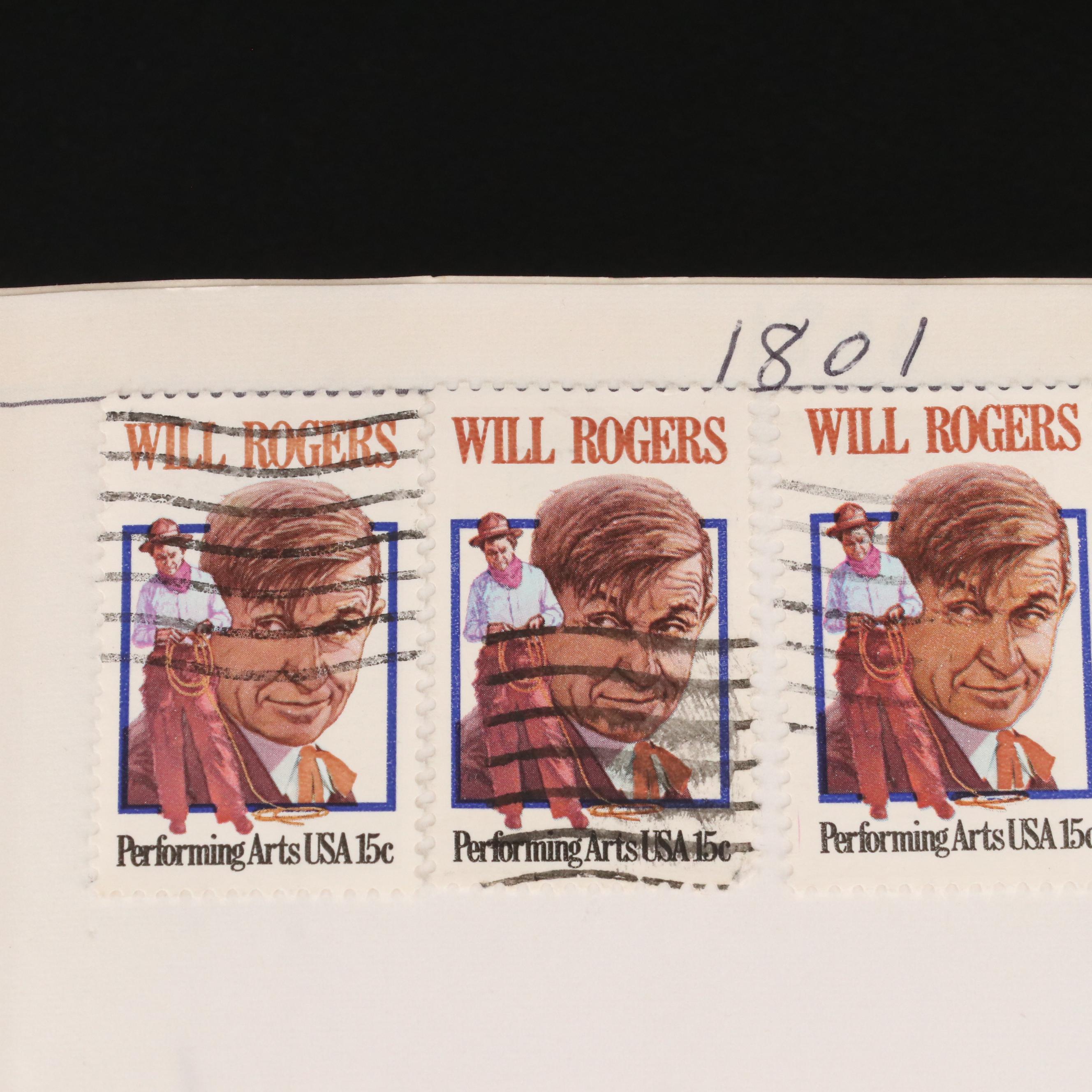 Group of Vintage U.S. and Worldwide Postage Stamps