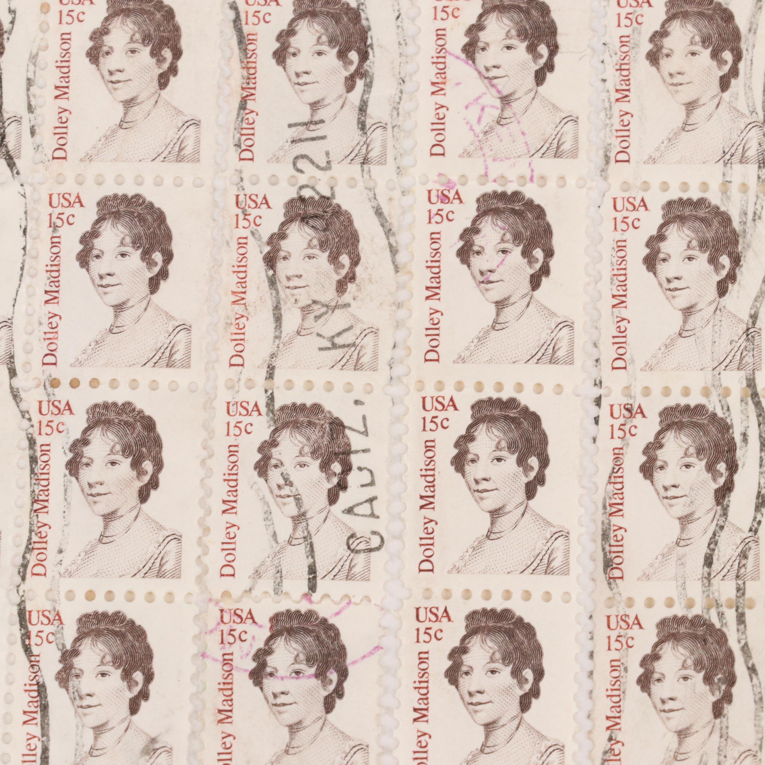 Group of Vintage U.S. and Worldwide Postage Stamps