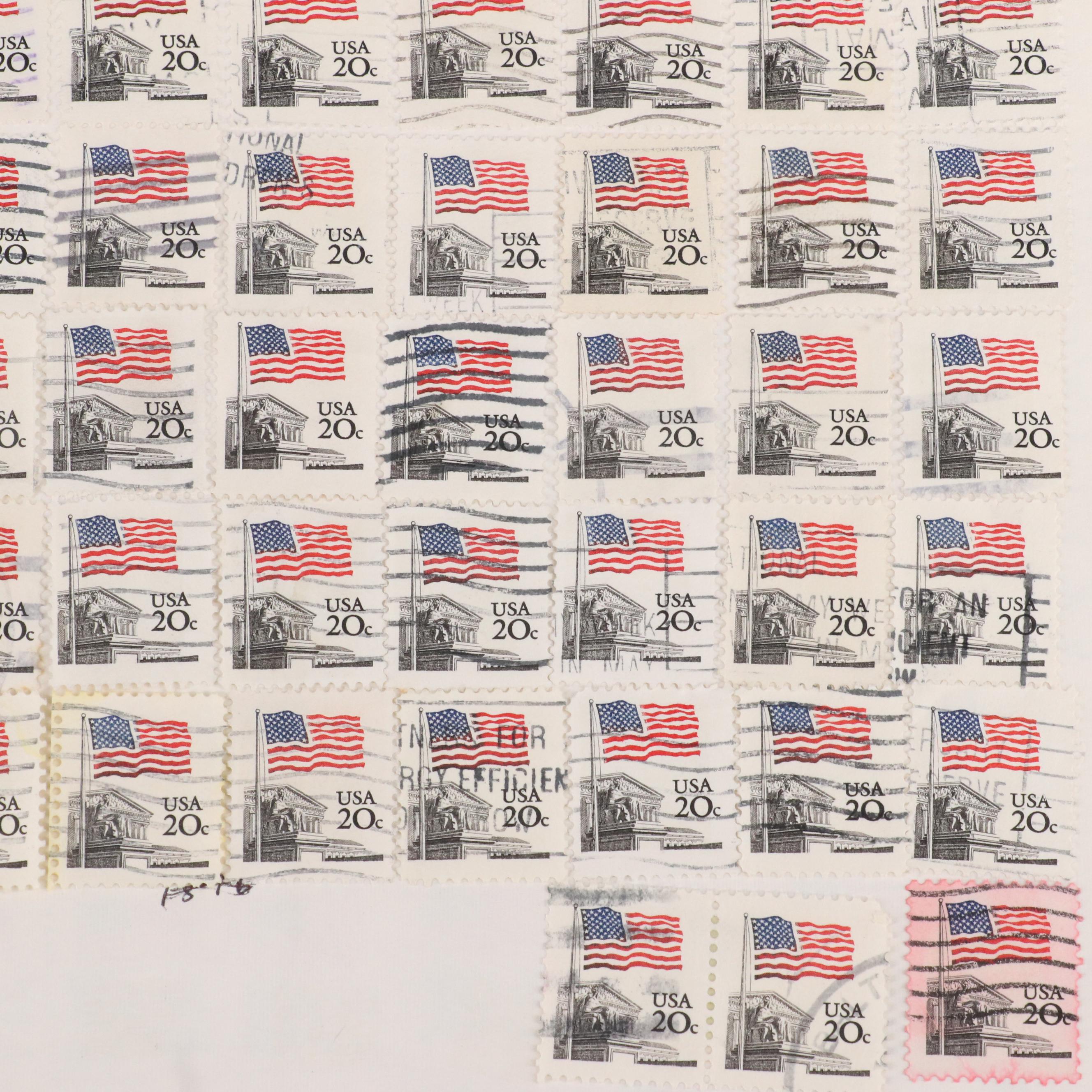 Group of Vintage U.S. and Worldwide Postage Stamps