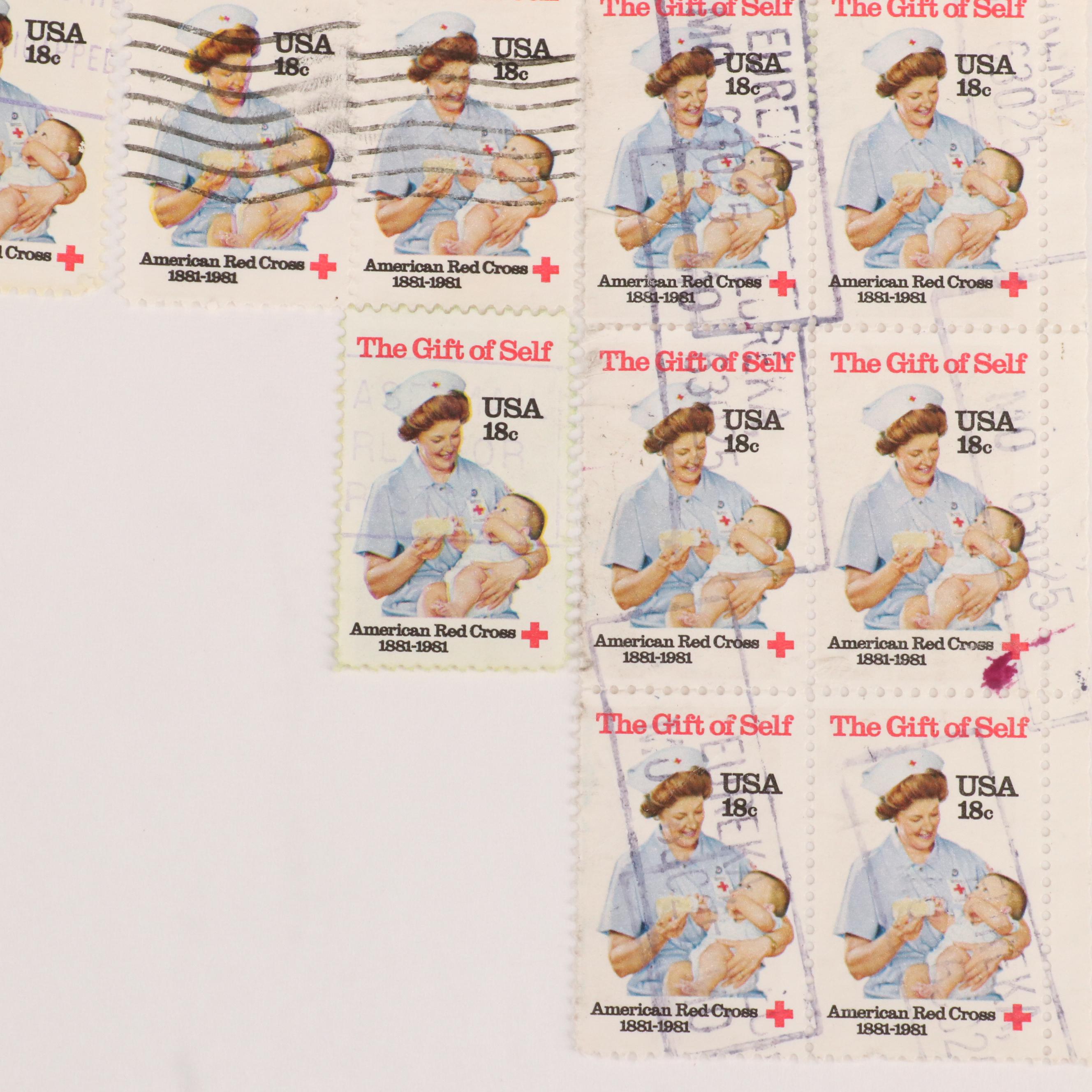 Group of Vintage U.S. and Worldwide Postage Stamps